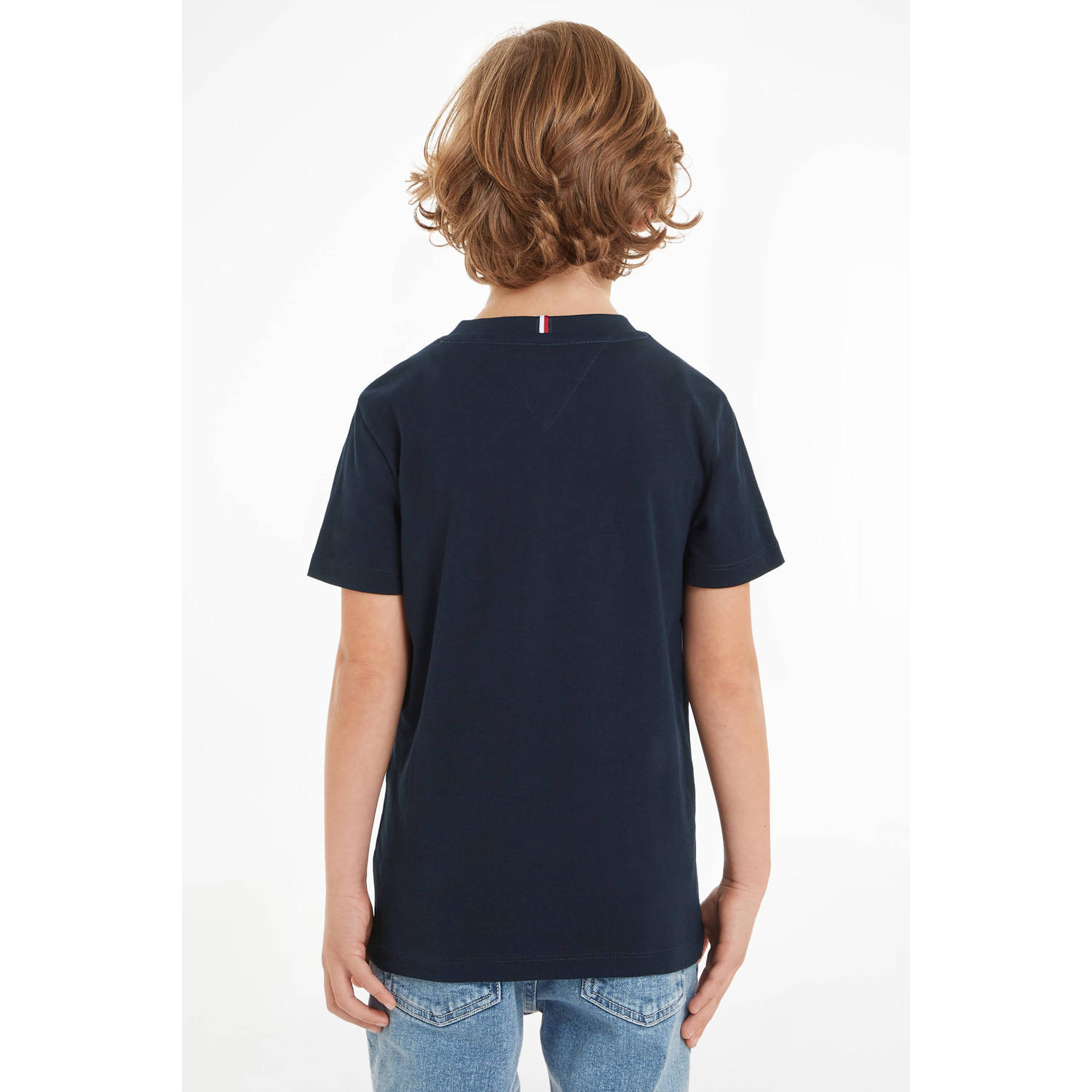 Tommy Hilfiger T-shirt met printopdruk marineblauw