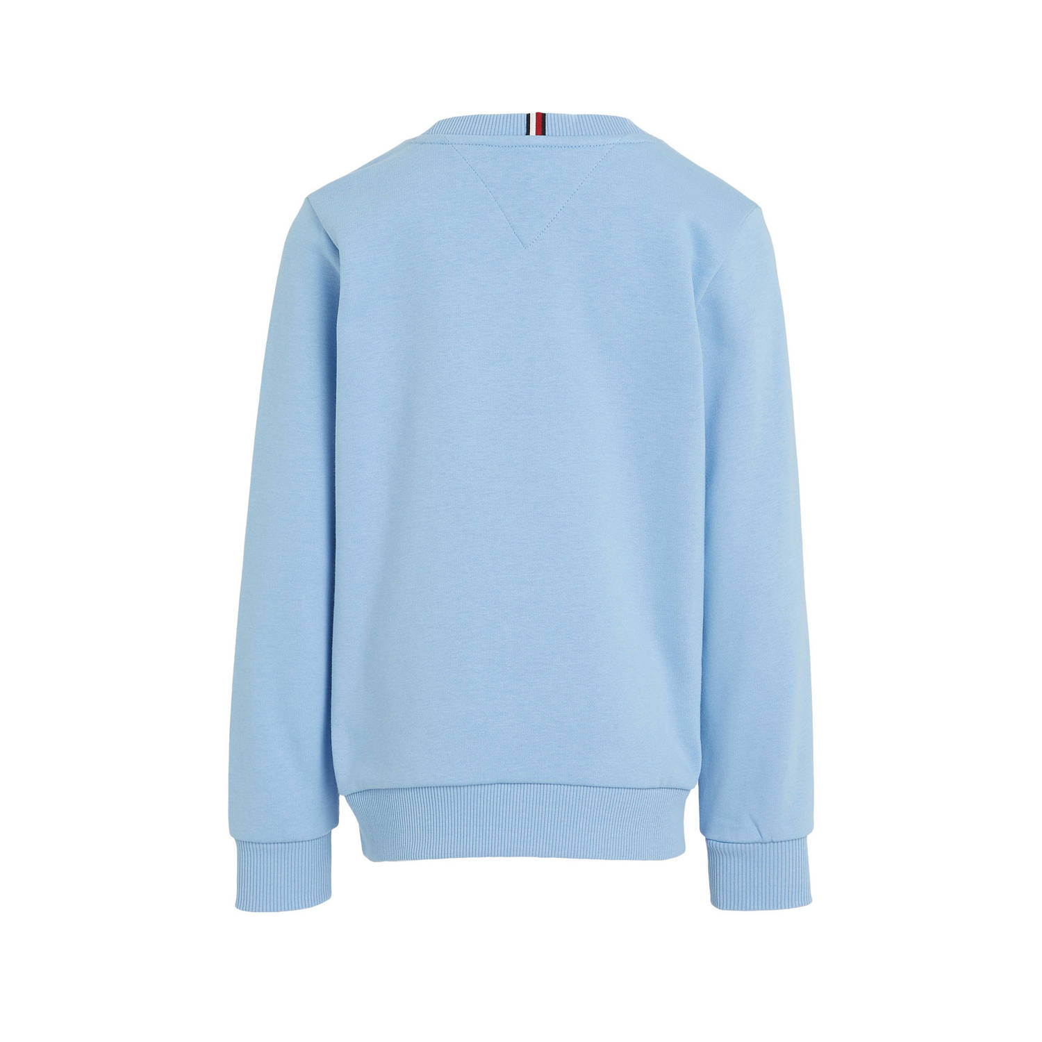 Tommy Hilfiger sweater met tekst lichtblauw