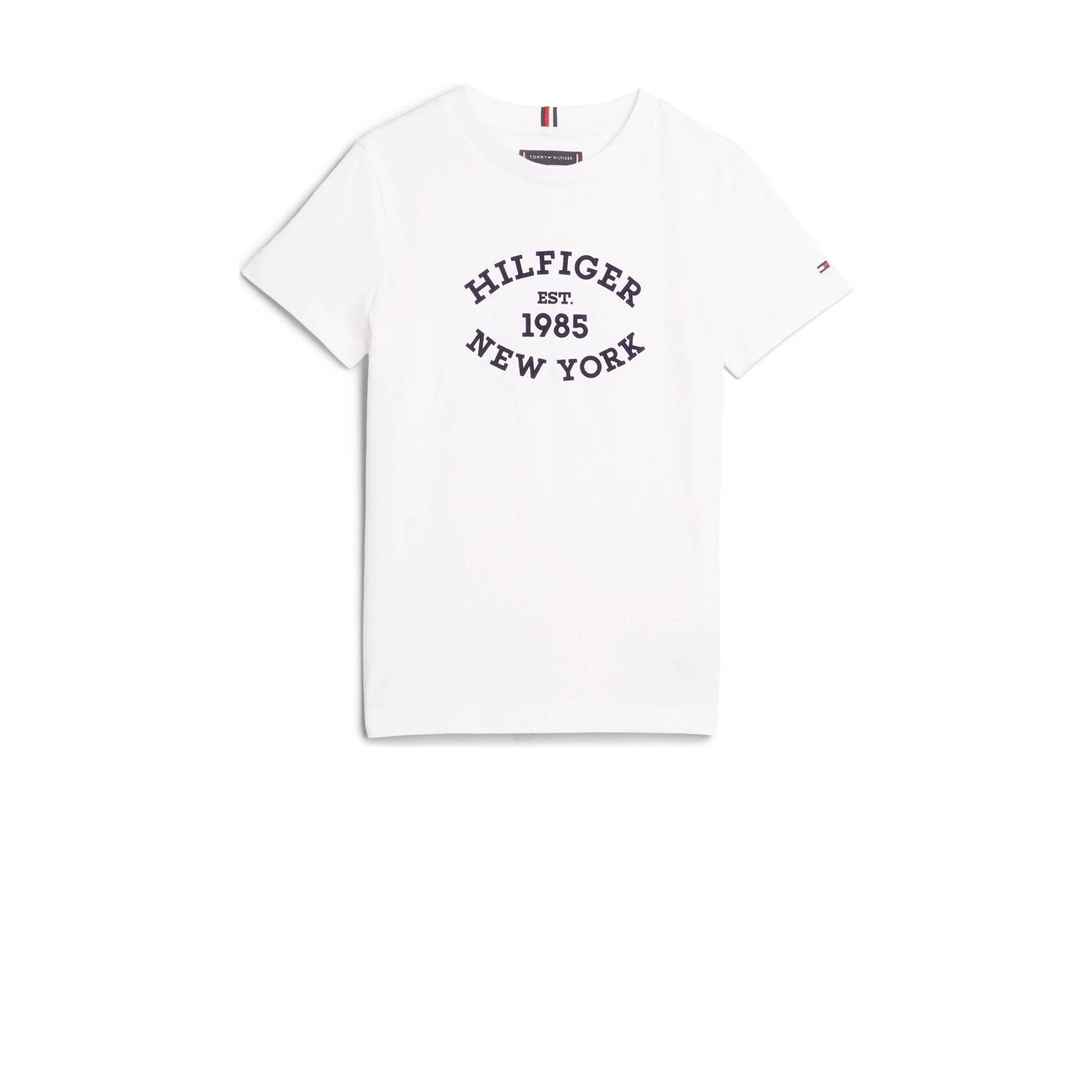 Tommy Hilfiger Shirt met korte mouwen MONOTYPE FLOCK REGULAR TEE SS Kinderen tot 16 jaar met logo-opdruk