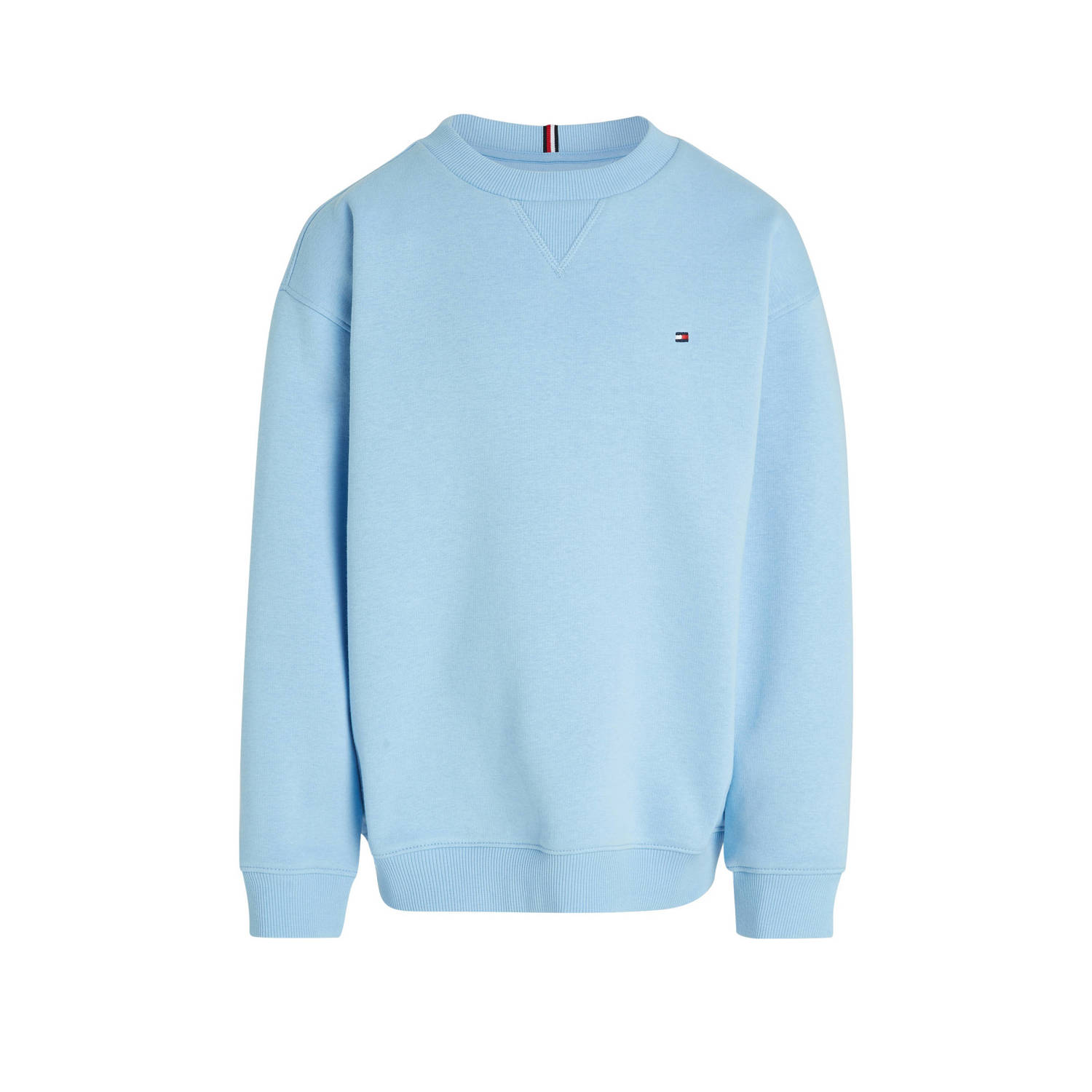 Tommy Hilfiger sweater lichtblauw Effen 104 | Sweater van