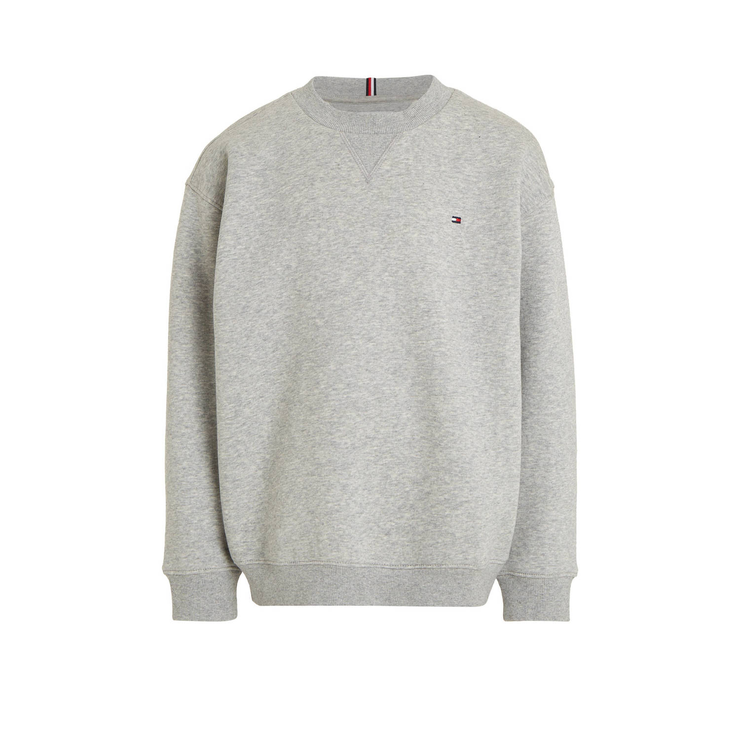 Tommy Hilfiger gemêleerde sweater lichtblauw Grijs Melée 104