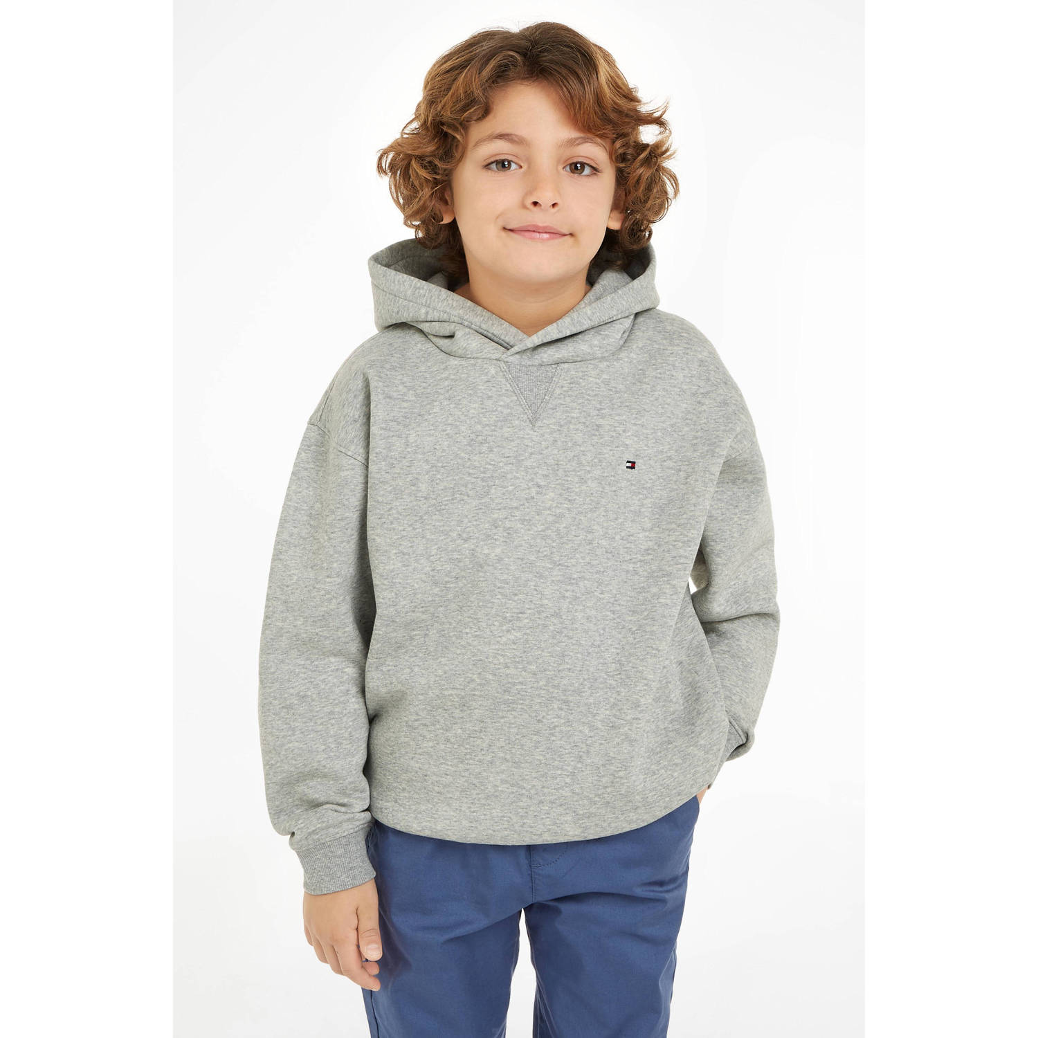 Tommy Hilfiger gemêleerde hoodie grijs