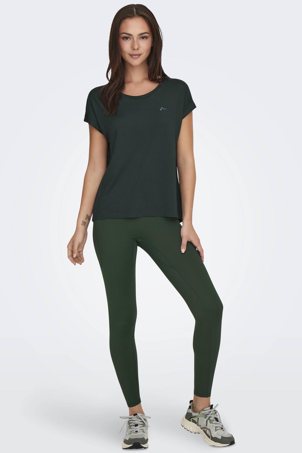 ONLY PLAY sportlegging ONPJAM donkergroen