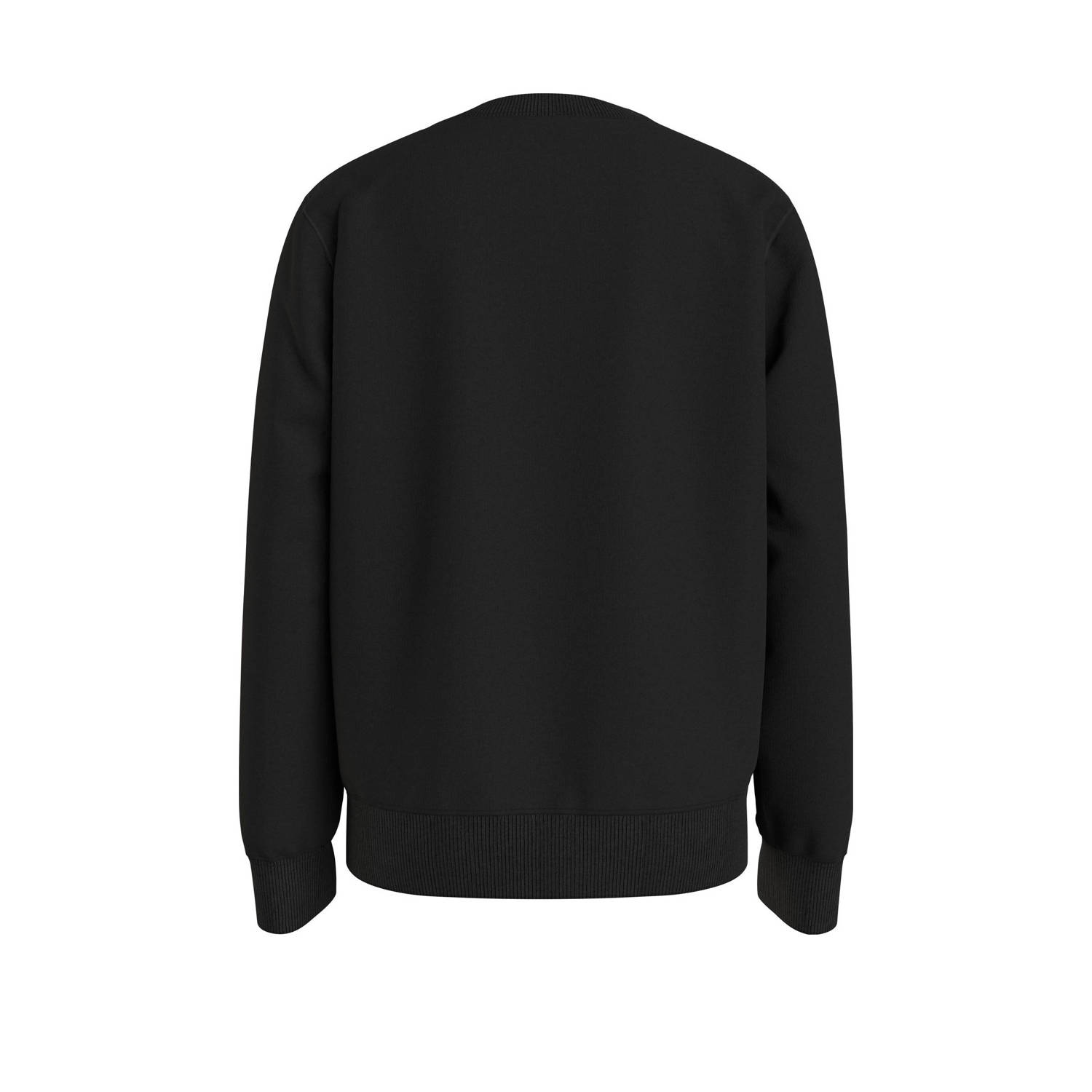Calvin Klein sweater Terry met logo zwart