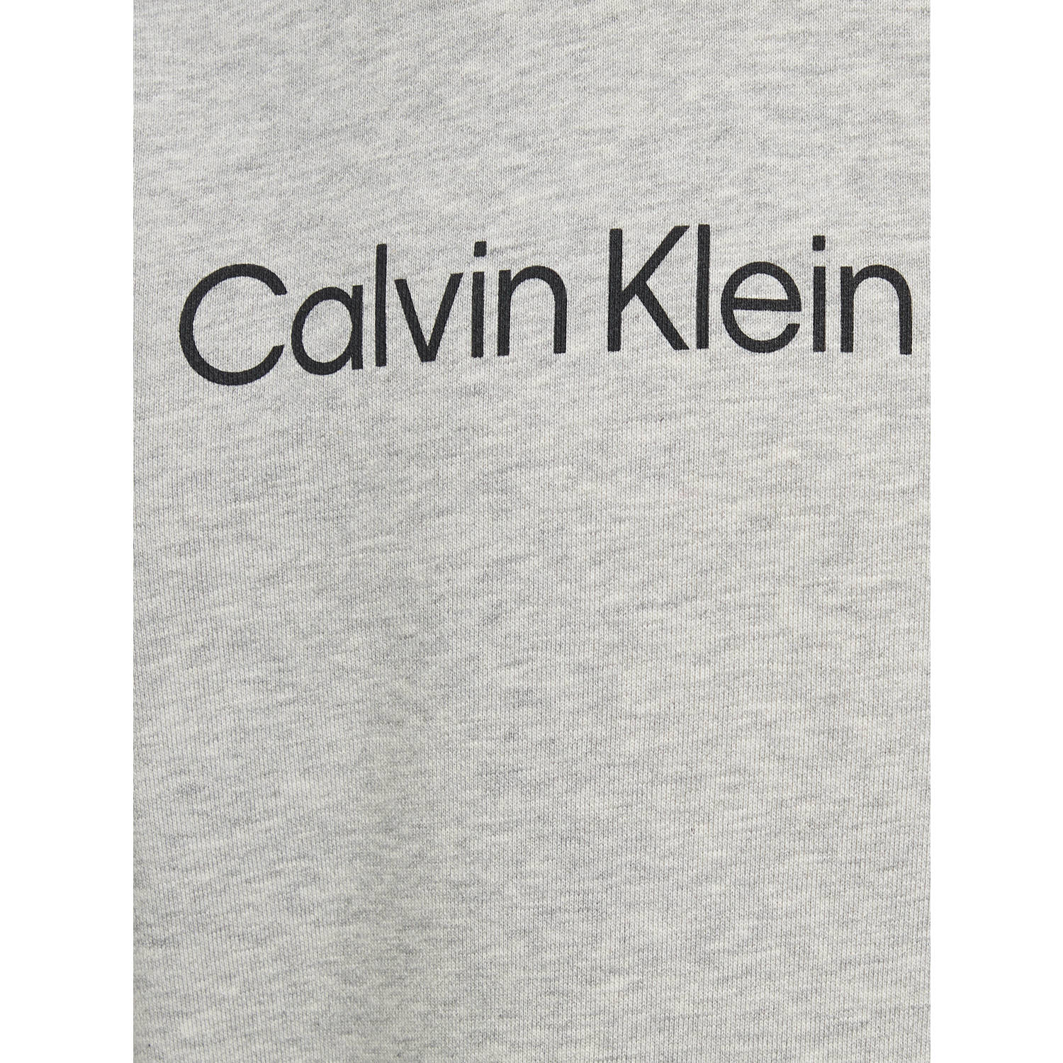 Calvin Klein hoodie Terry met logo grijs