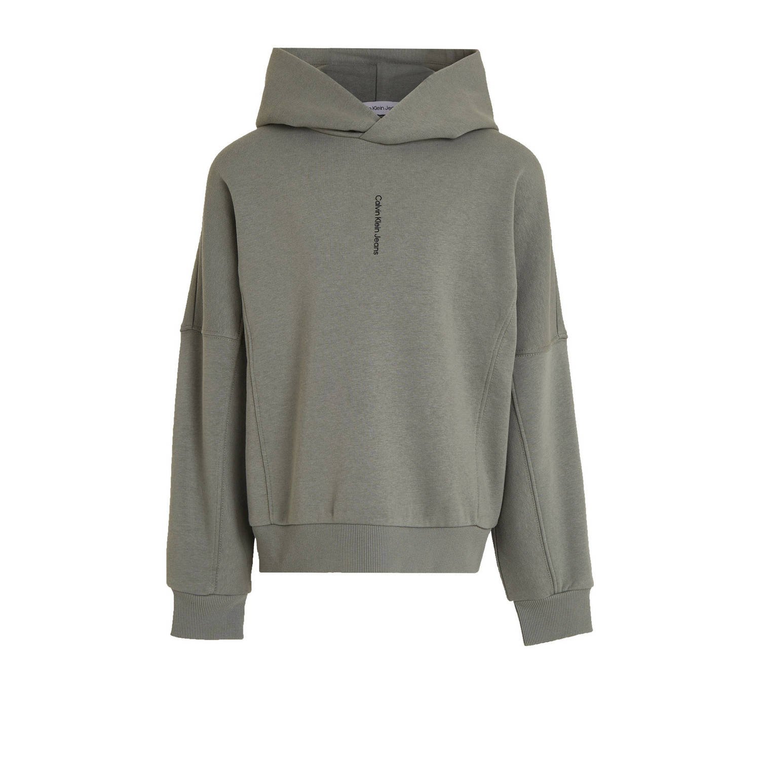 Calvin Klein hoodie met logo grijsgroen Sweater Logo 116