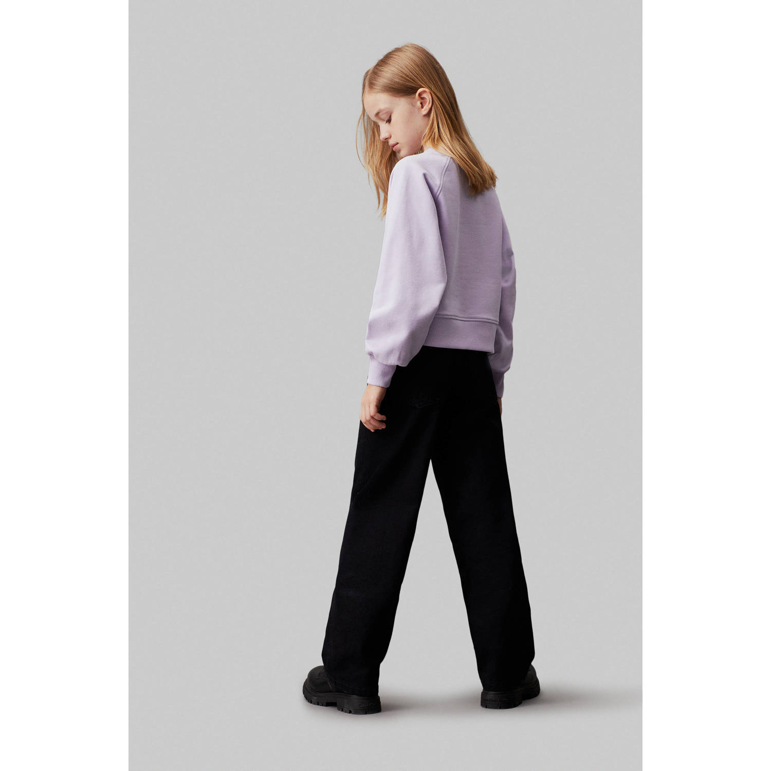 Calvin Klein straight leg jeans clean black