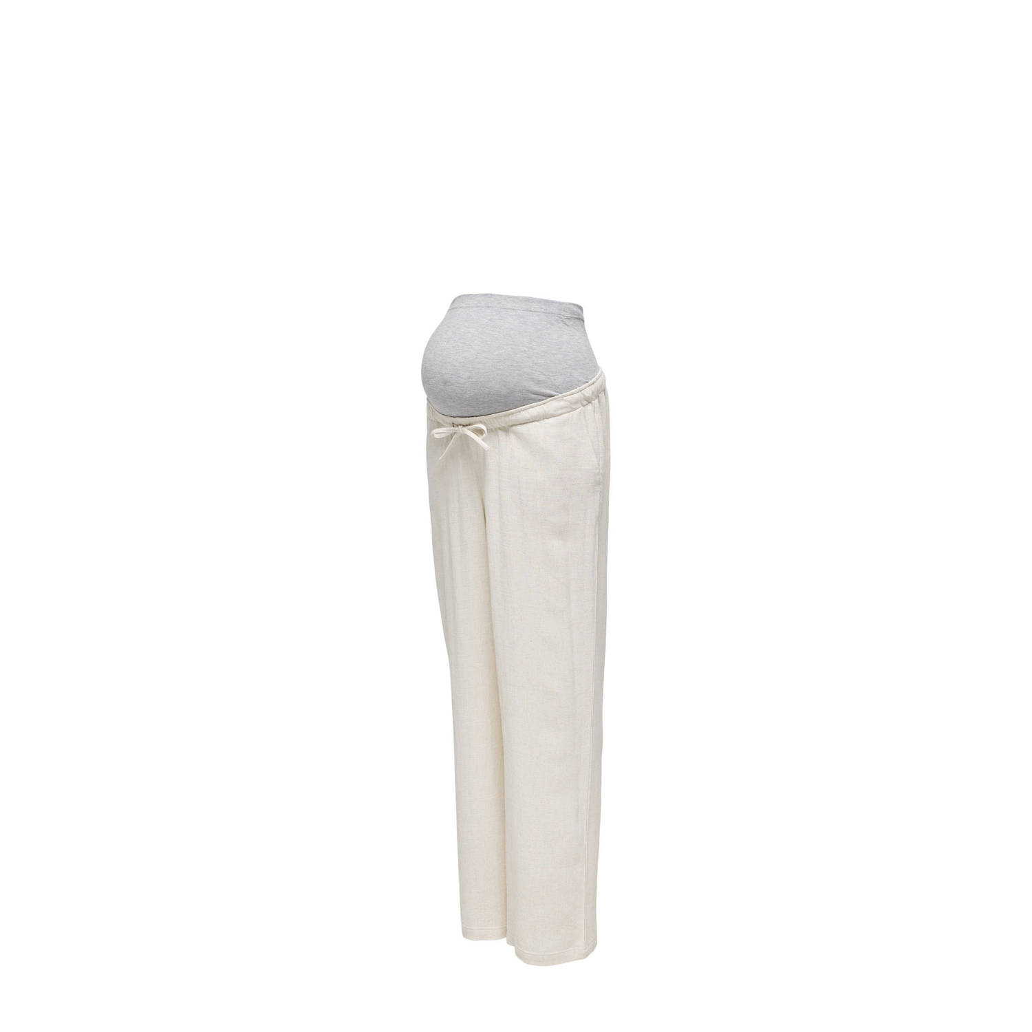 ONLY MATERNITY straight fit broek OLMSIESTA ecru