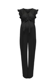 thumbnail: ONLY MATERNITY zwangerschaps jumpsuit broderie zwart