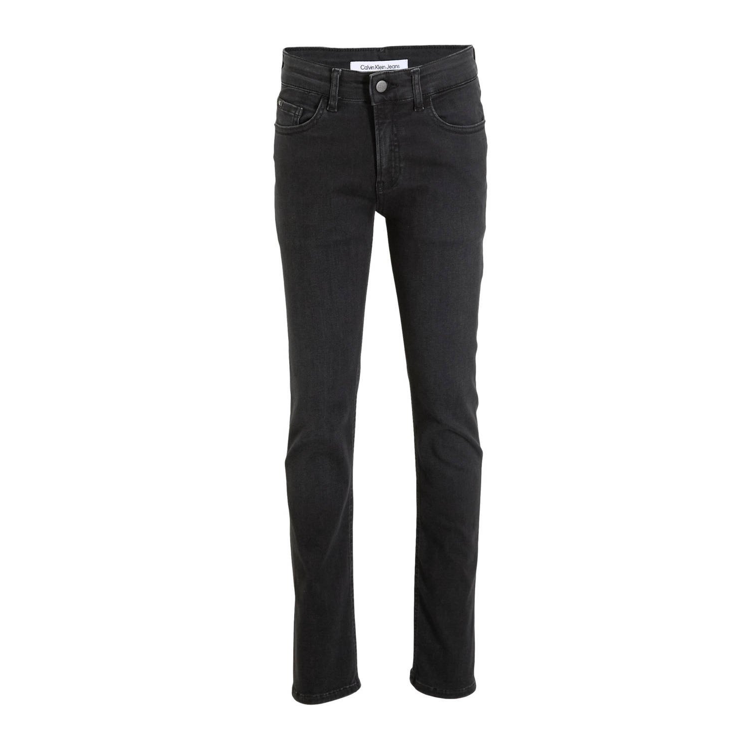 Calvin Klein skinny jeans SLIM washed black cf Zwart Jongens Stretchkatoen 152