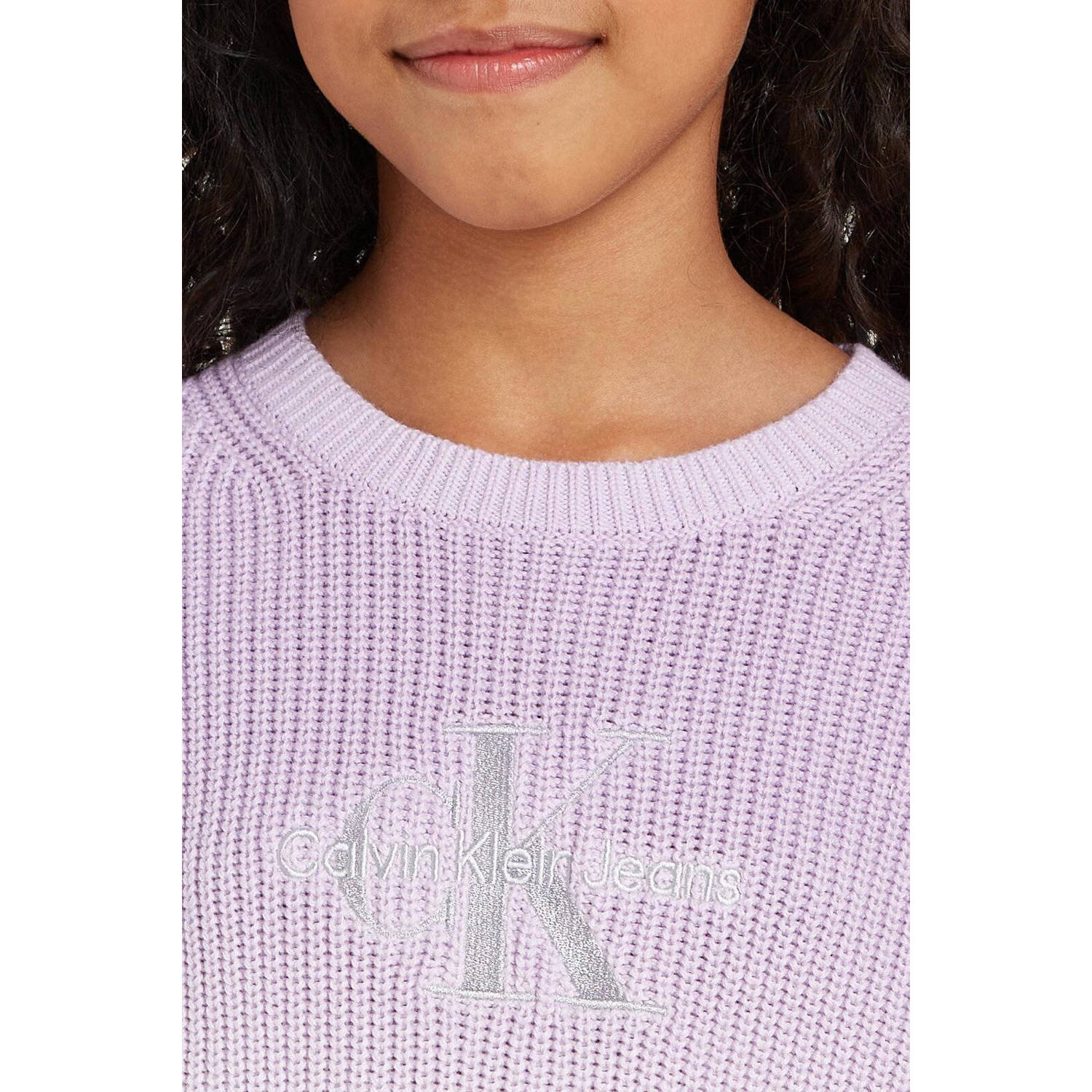 Calvin Klein trui lila wit