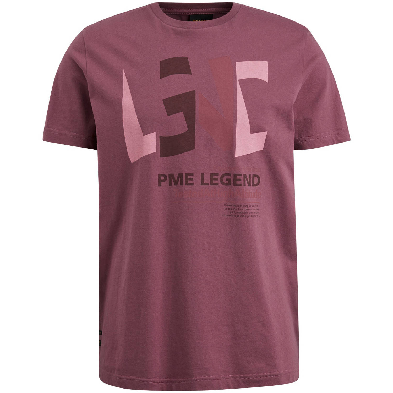 PME Legend T-shirt met printopdruk