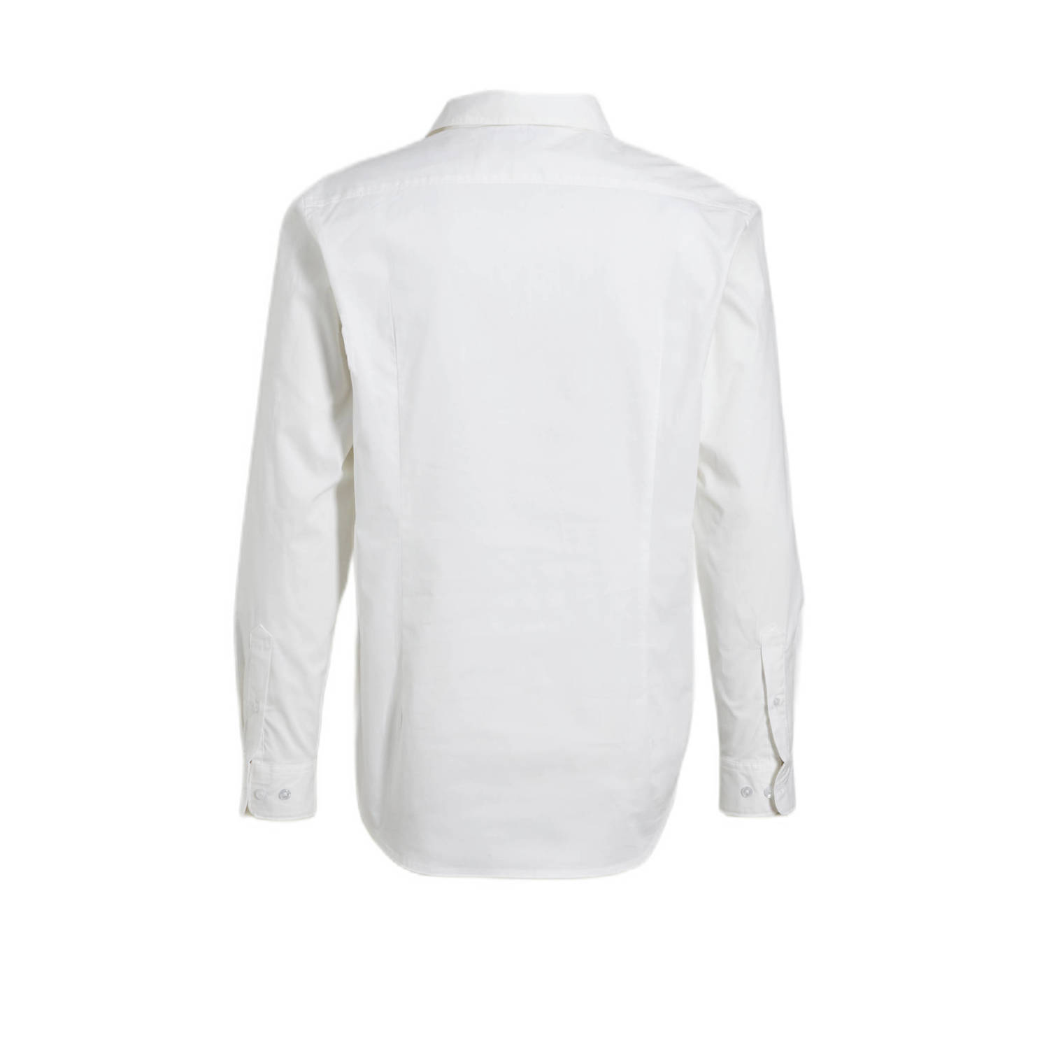 anytime regular fit poplin overhemd wit