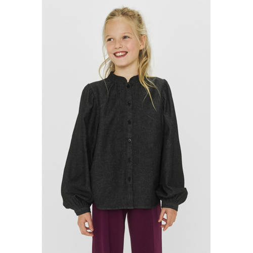 Me & My Monkey blouse Robin chambray grijs afbeelding