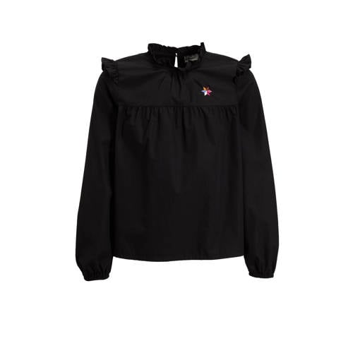 Me & My Monkey Top Roanne met borduursel zwart afbeelding