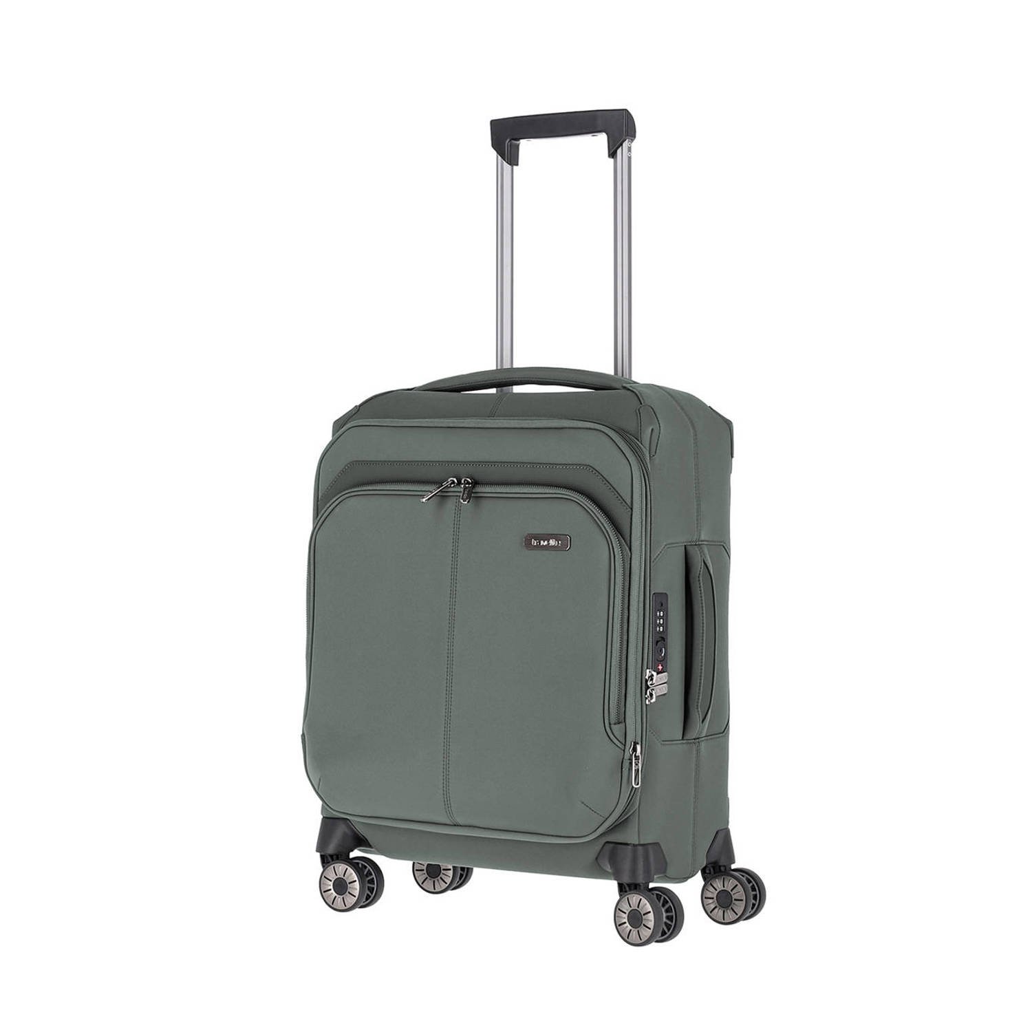 Travelite trolley Priima 55 cm. Expandable groen