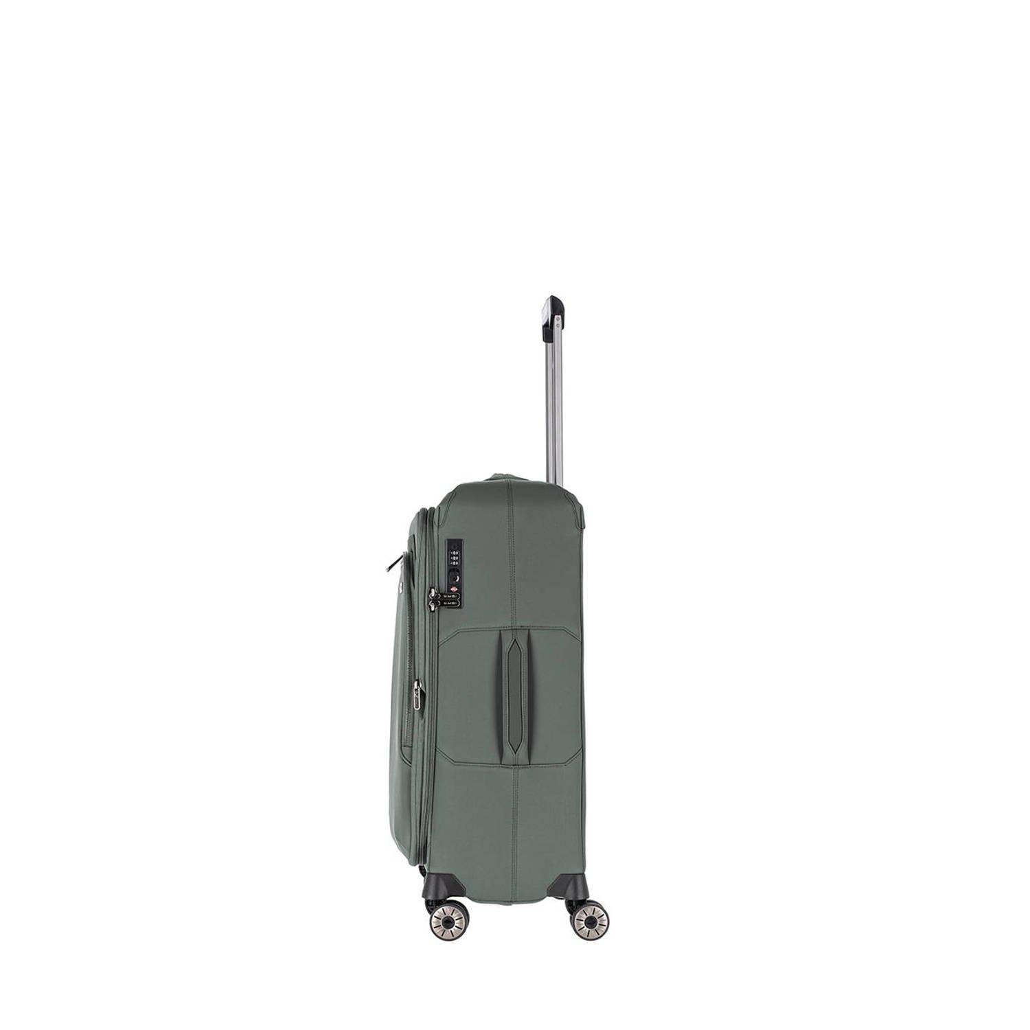 Travelite trolley Priima 68 cm. Expandable groen