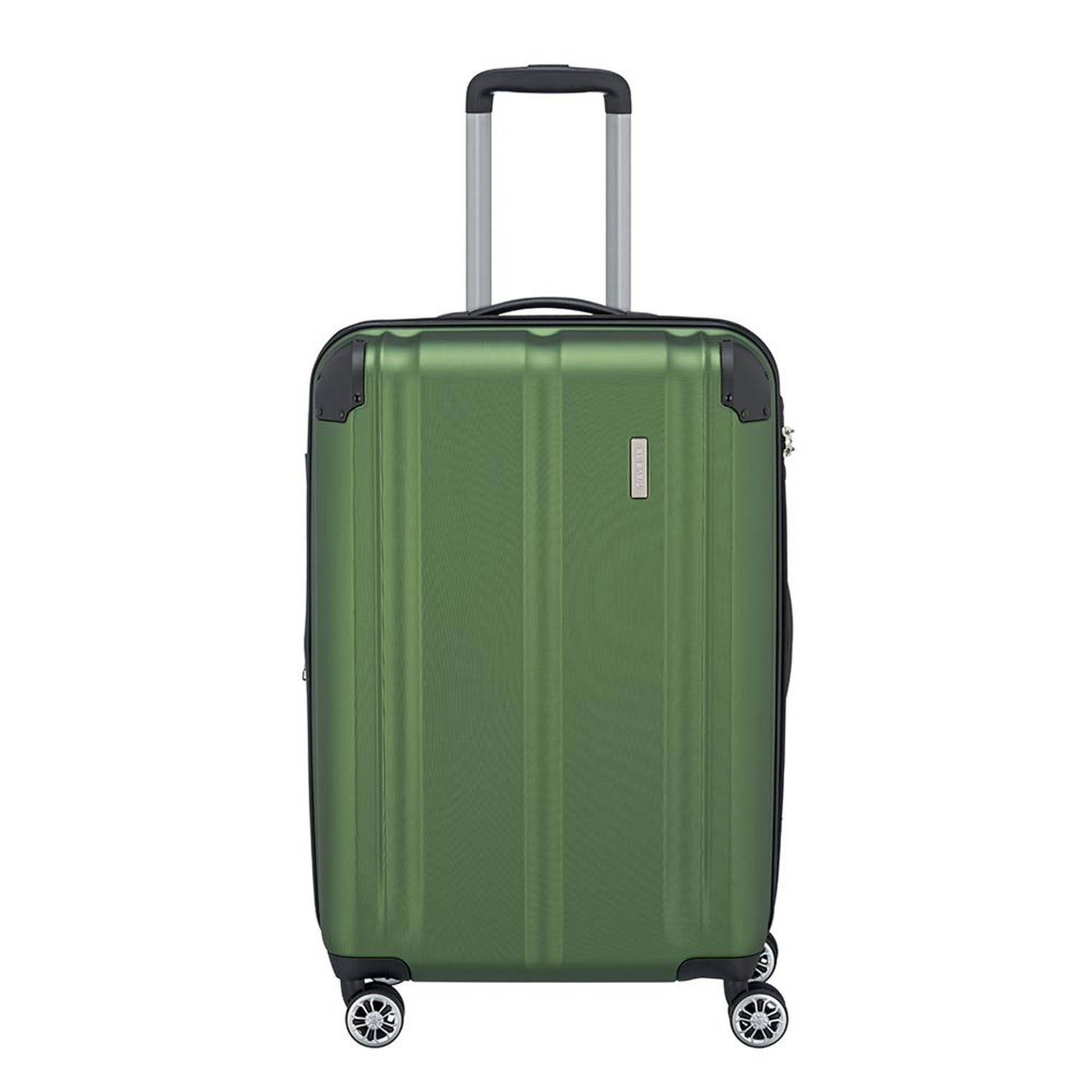 Travelite trolley City 68 cm. Expandable groen