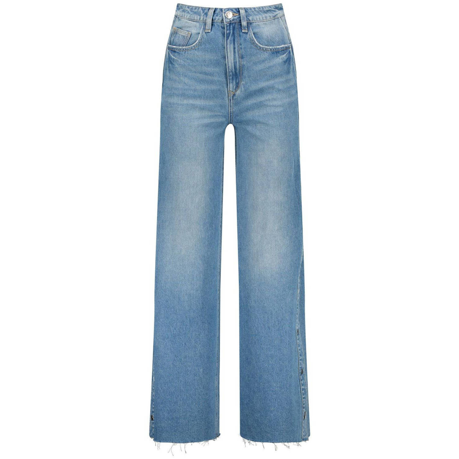 Raizzed high waist wide leg jeans Cenote medium blue denim