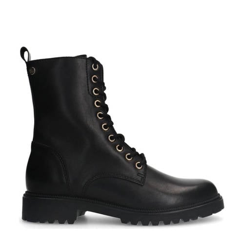 No Stress leren veterboots zwart afbeelding