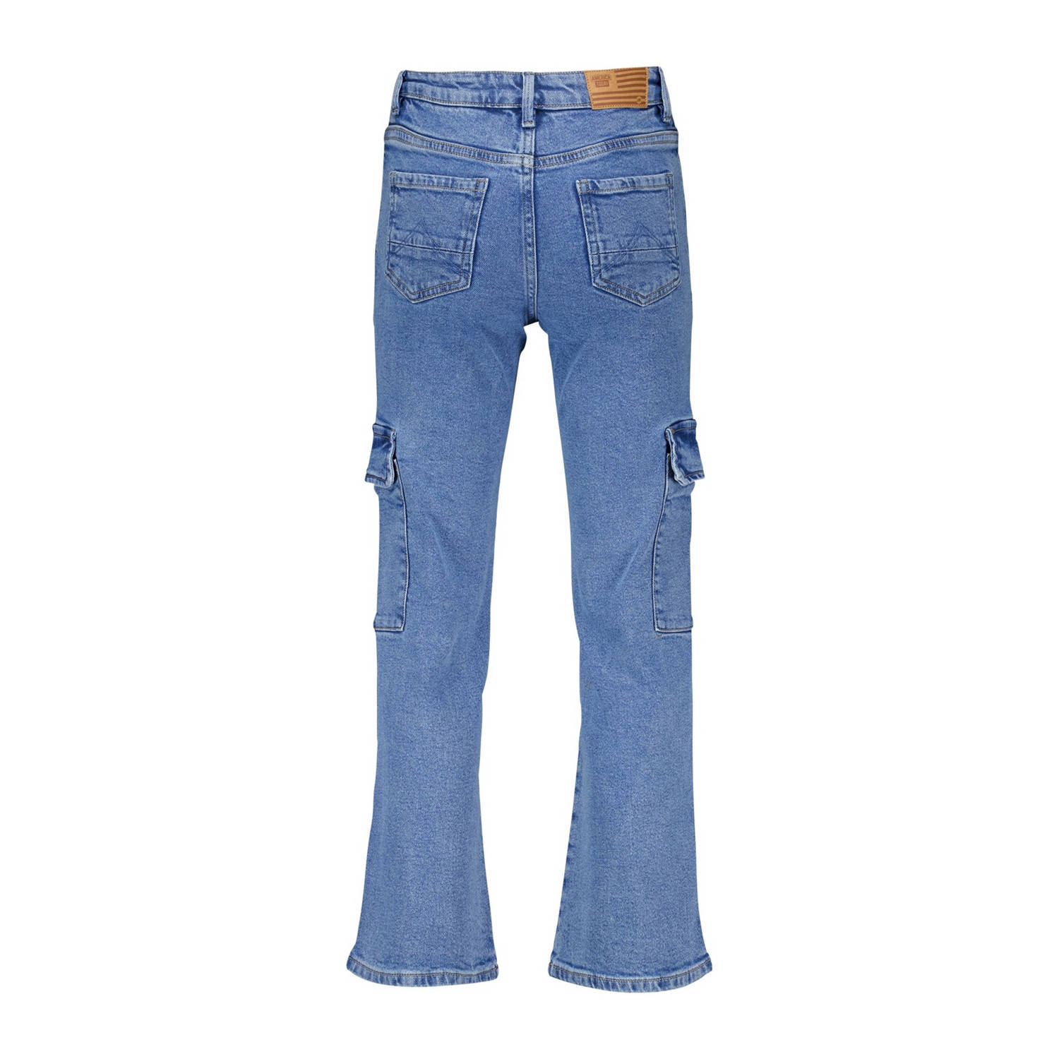 America Today cargobroek medium blue denim