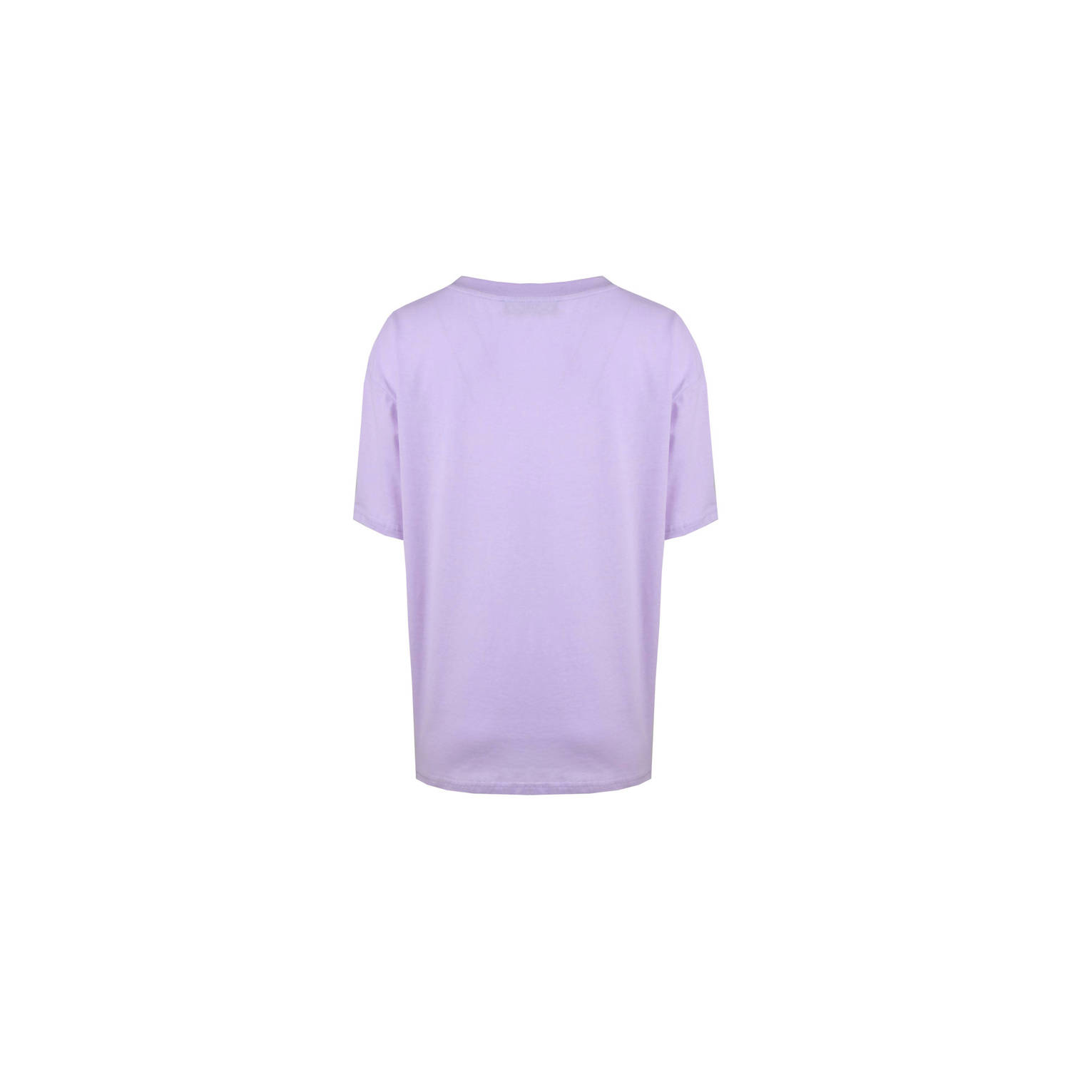 FLURESK T-shirt Stelle met tekst lila blauw