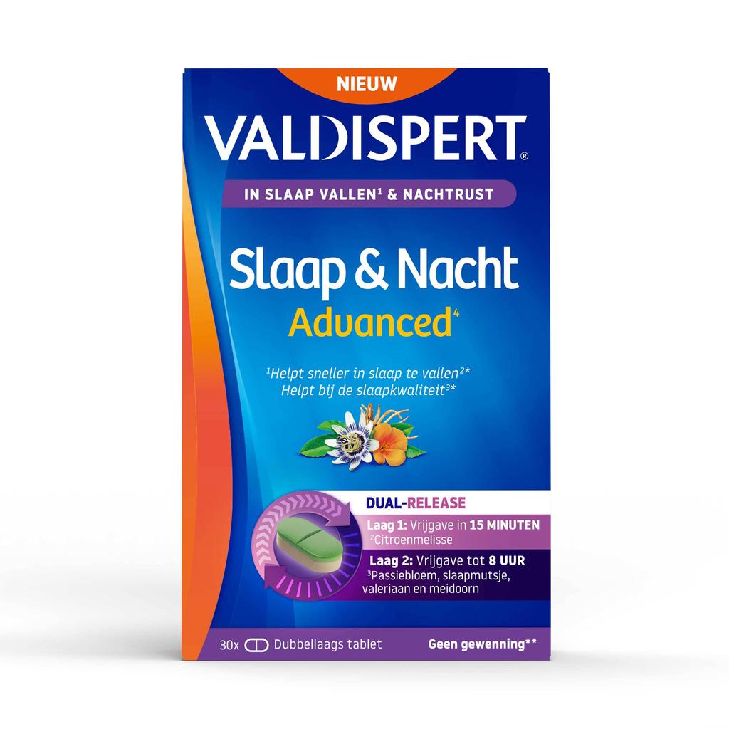 Valdispert Slaap & Nacht Advanced - 30 tabletten