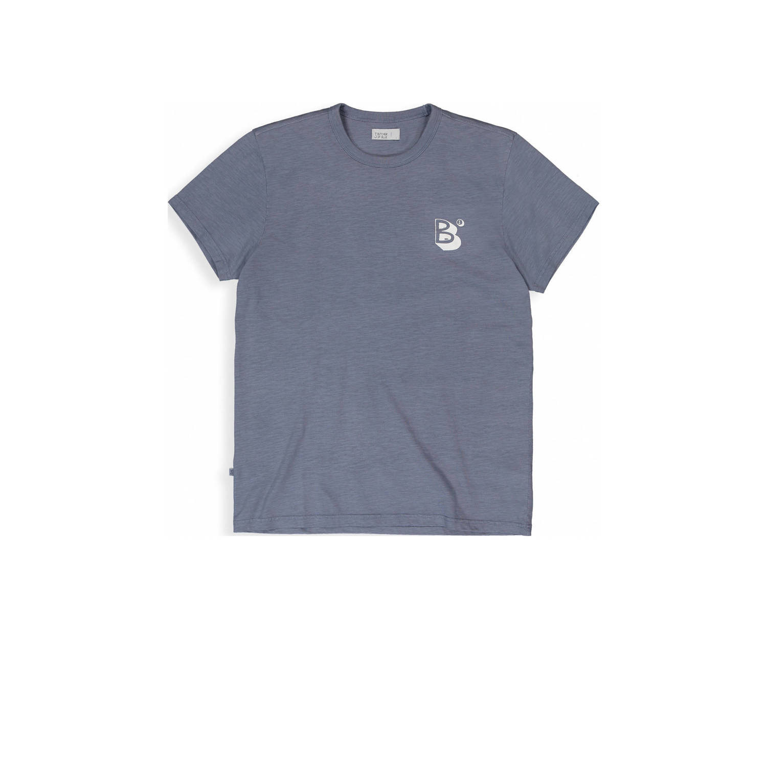 Butcher of Blue regular fit T-shirt Fresco Rare met backprint china grey