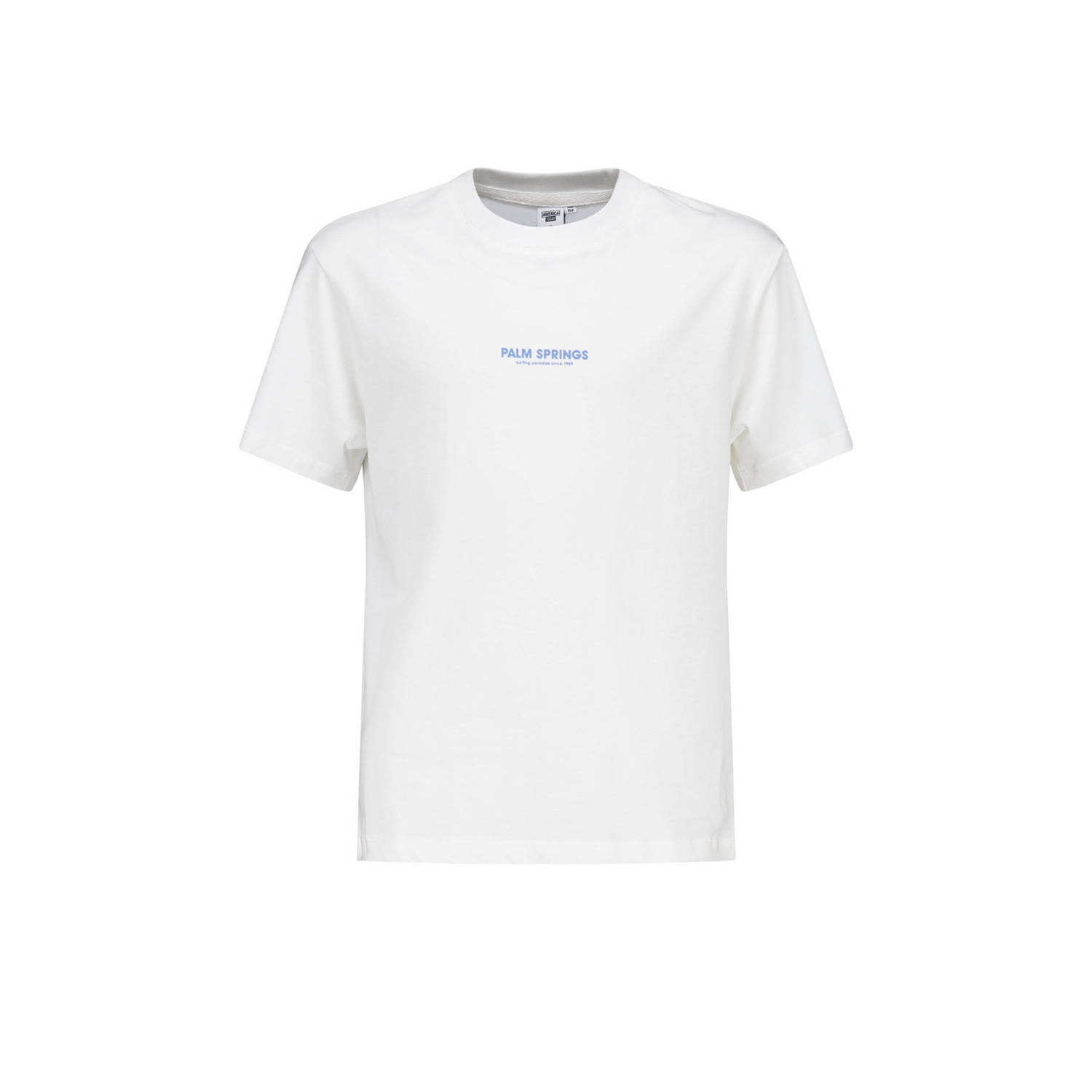 America Today T-shirt met backprint ecru Jongens Katoen Ronde hals Backprint 122 128