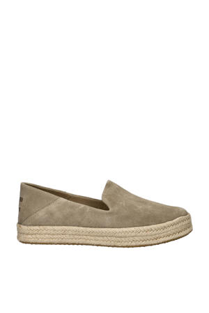 Carolina  suède espadrilles taupe