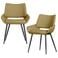 WOOOD Parade Eetkamerstoelen - Melange Stof - Zand - Set van 2
