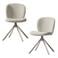 WOOOD Femke Eetkamerstoelen - Chenille - Blauw - Set van 2