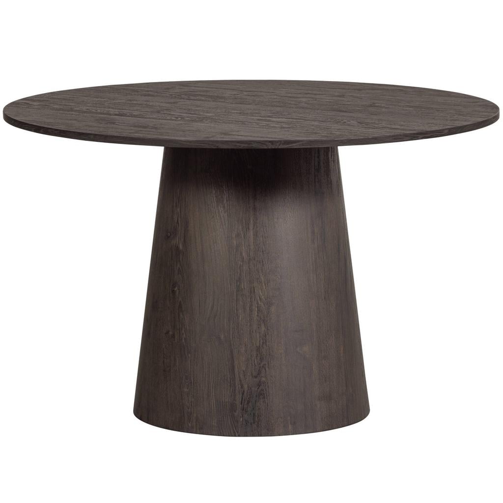WOOOD Maan Eettafel - MDF - Donkerbruin - 75x120x120