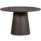 WOOOD Maan Eettafel - MDF - Walnoot - 75x120x120