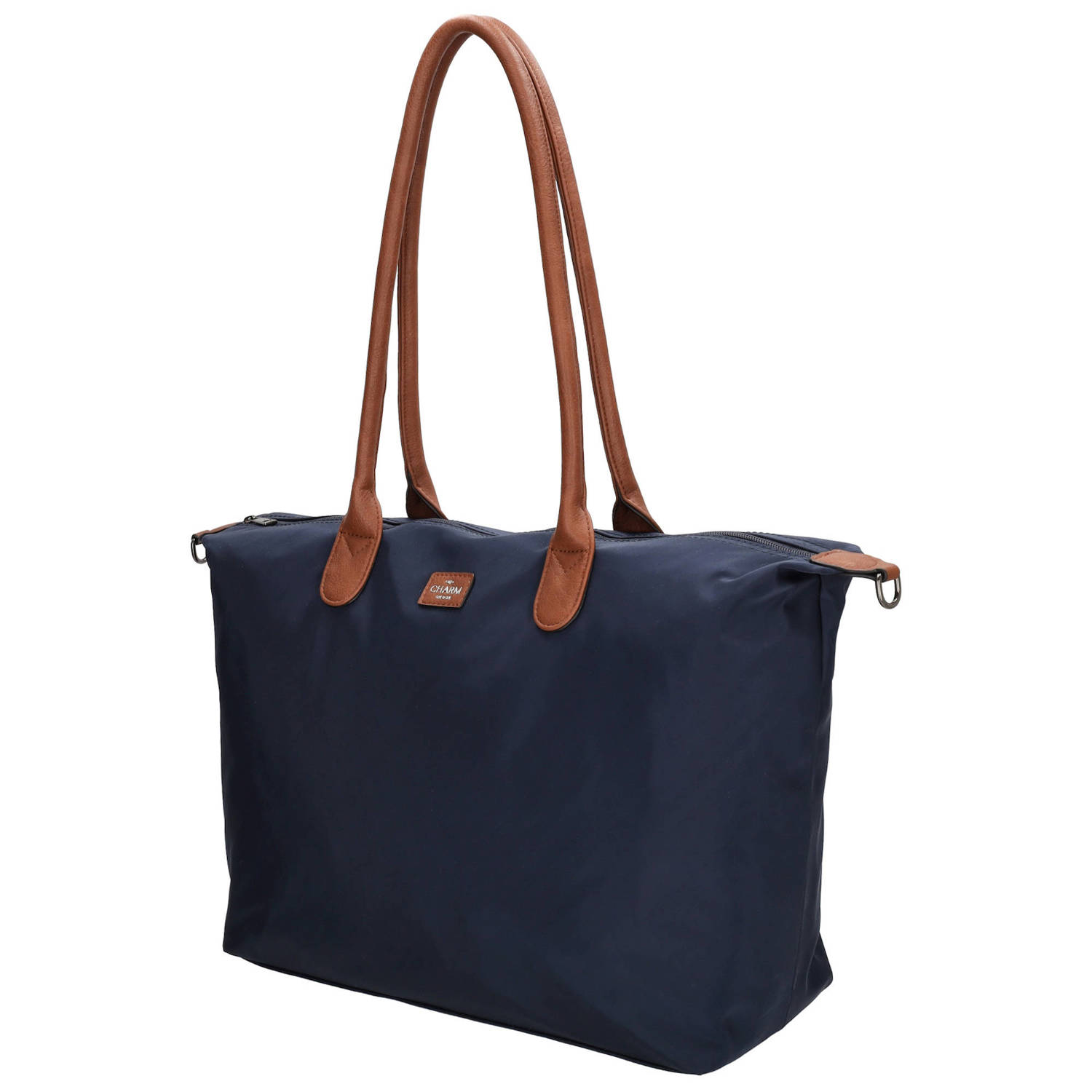 Charm London shopper Buckingham donkerblauw