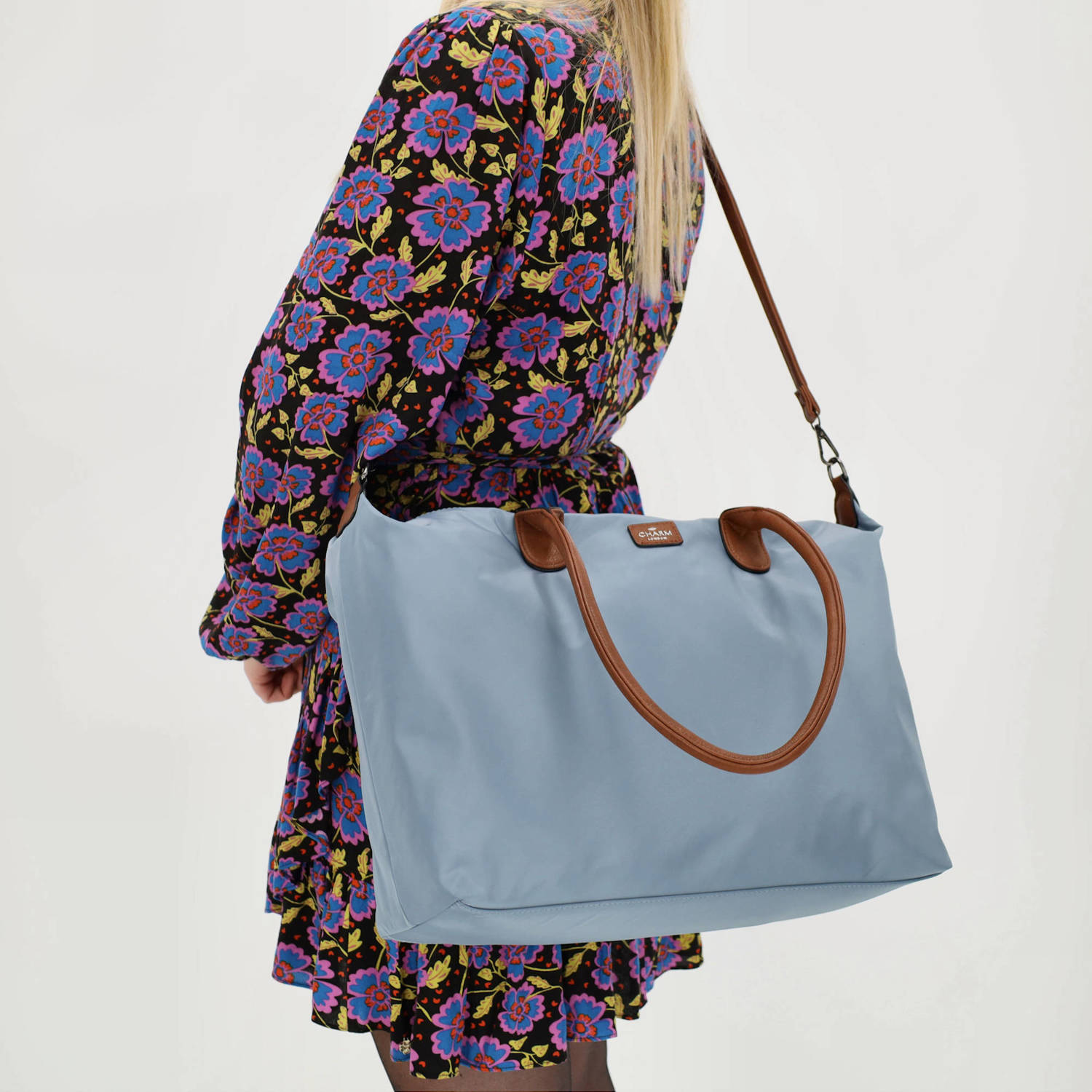 Charm London shopper Buckingham blauw