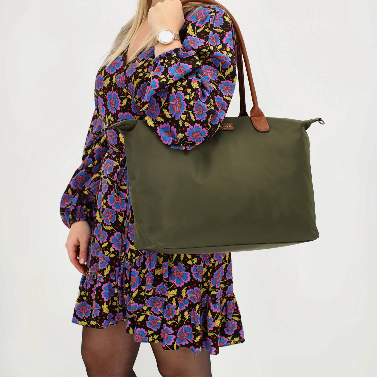 Charm London shopper Buckingham kaki