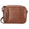 Charm London crossbody tas Midwood met crocoprint cognac