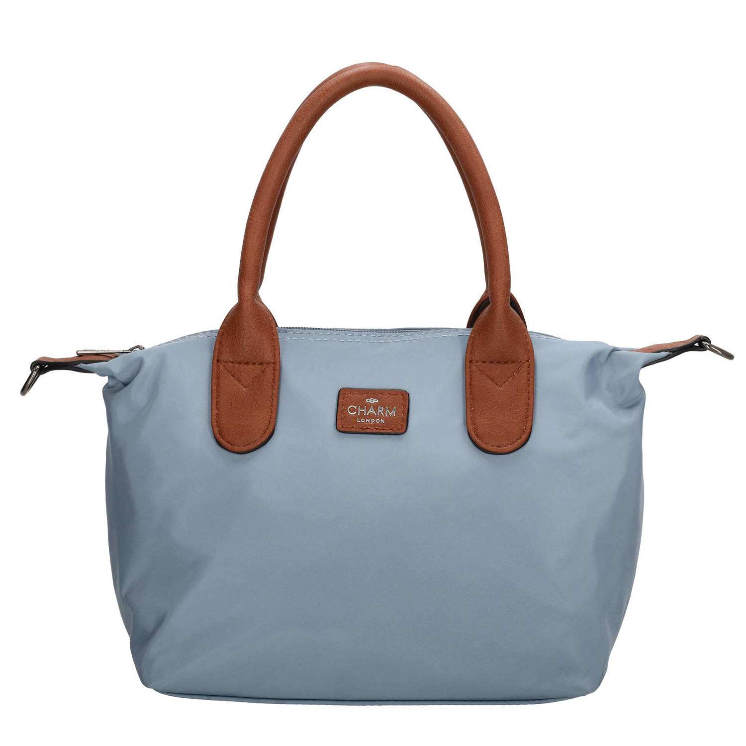 Charm London mini shopper Buckingham blauw