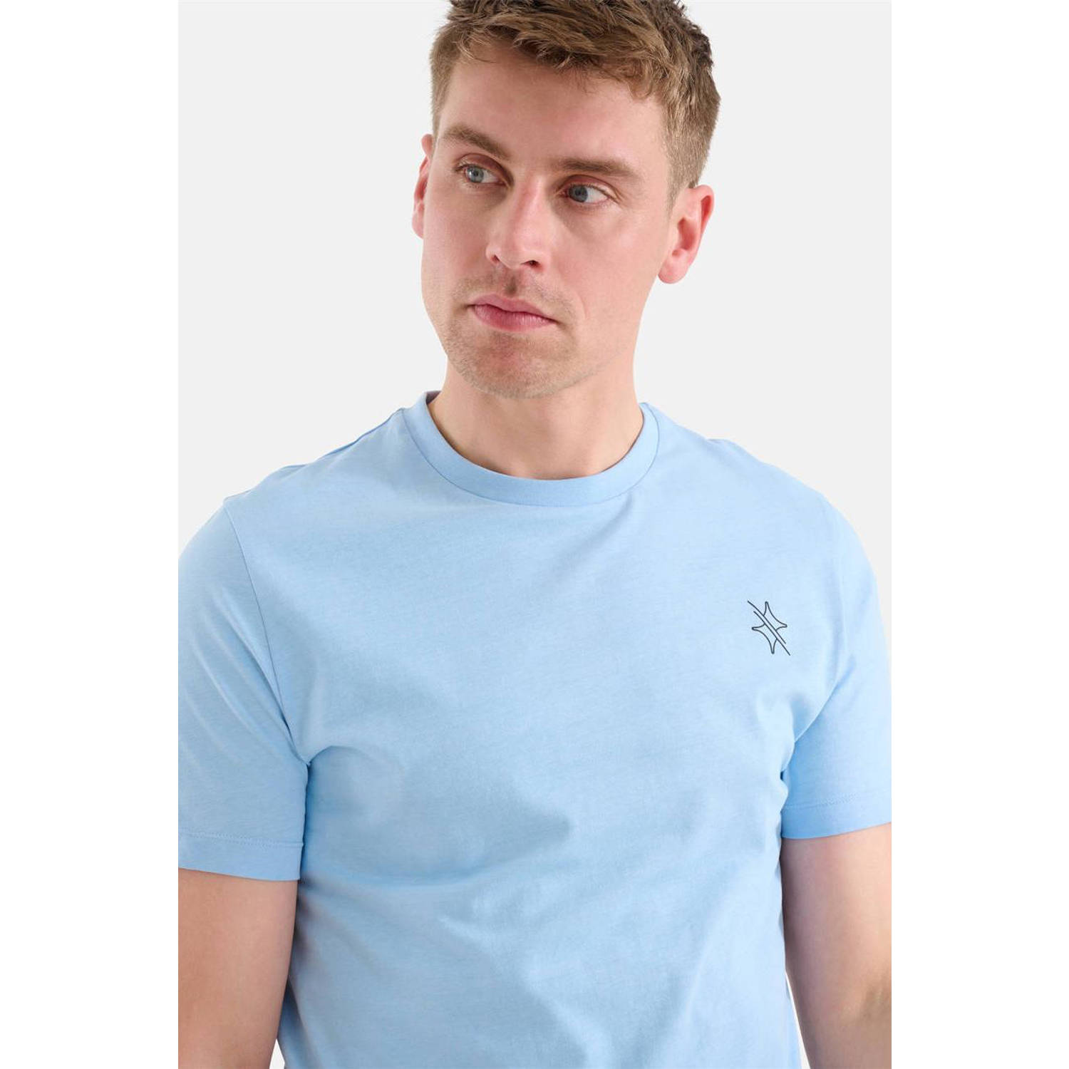 Shoeby T-shirt met printopdruk lichtblauw