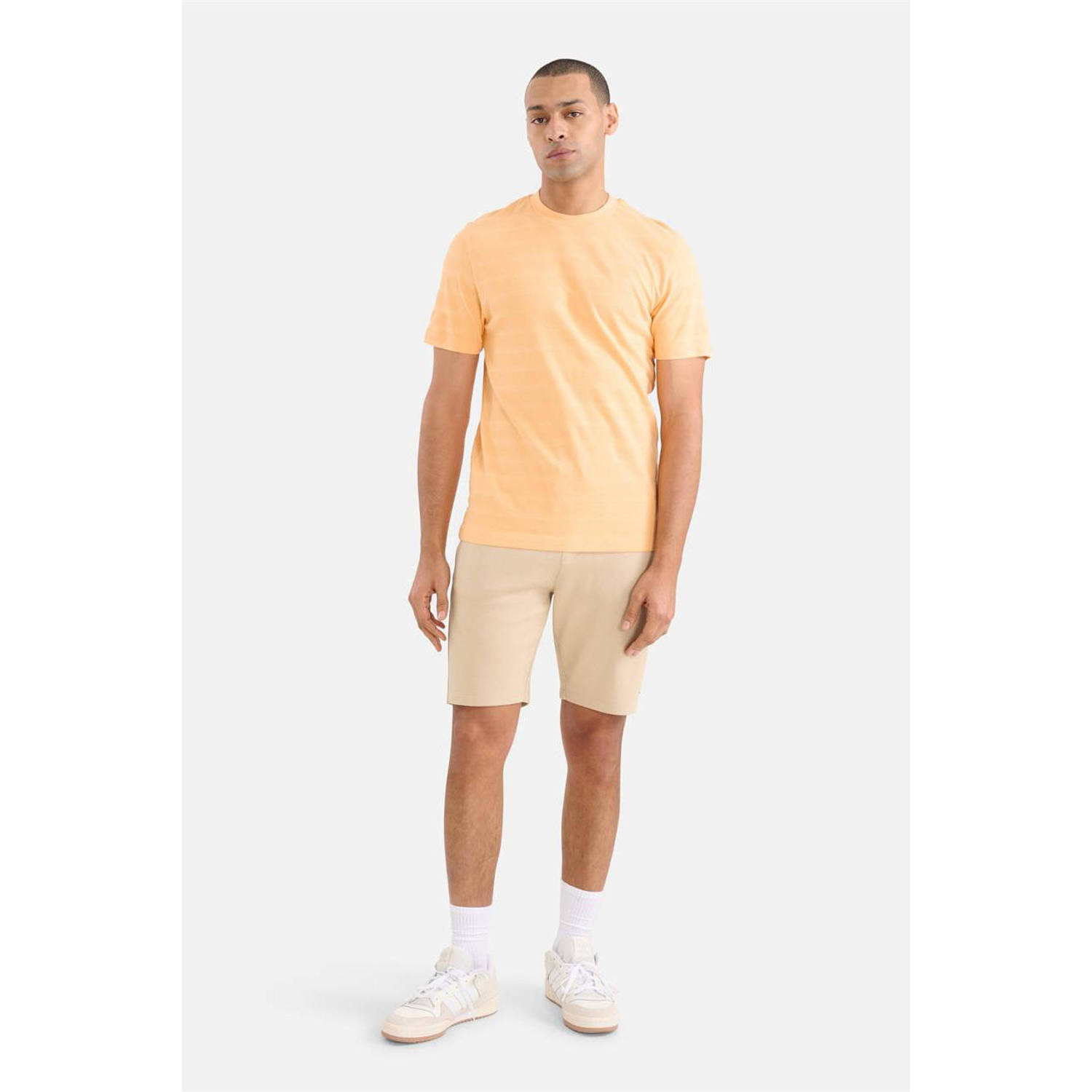 Shoeby gestreept T-shirt Honeycomb T-shirt Oranje