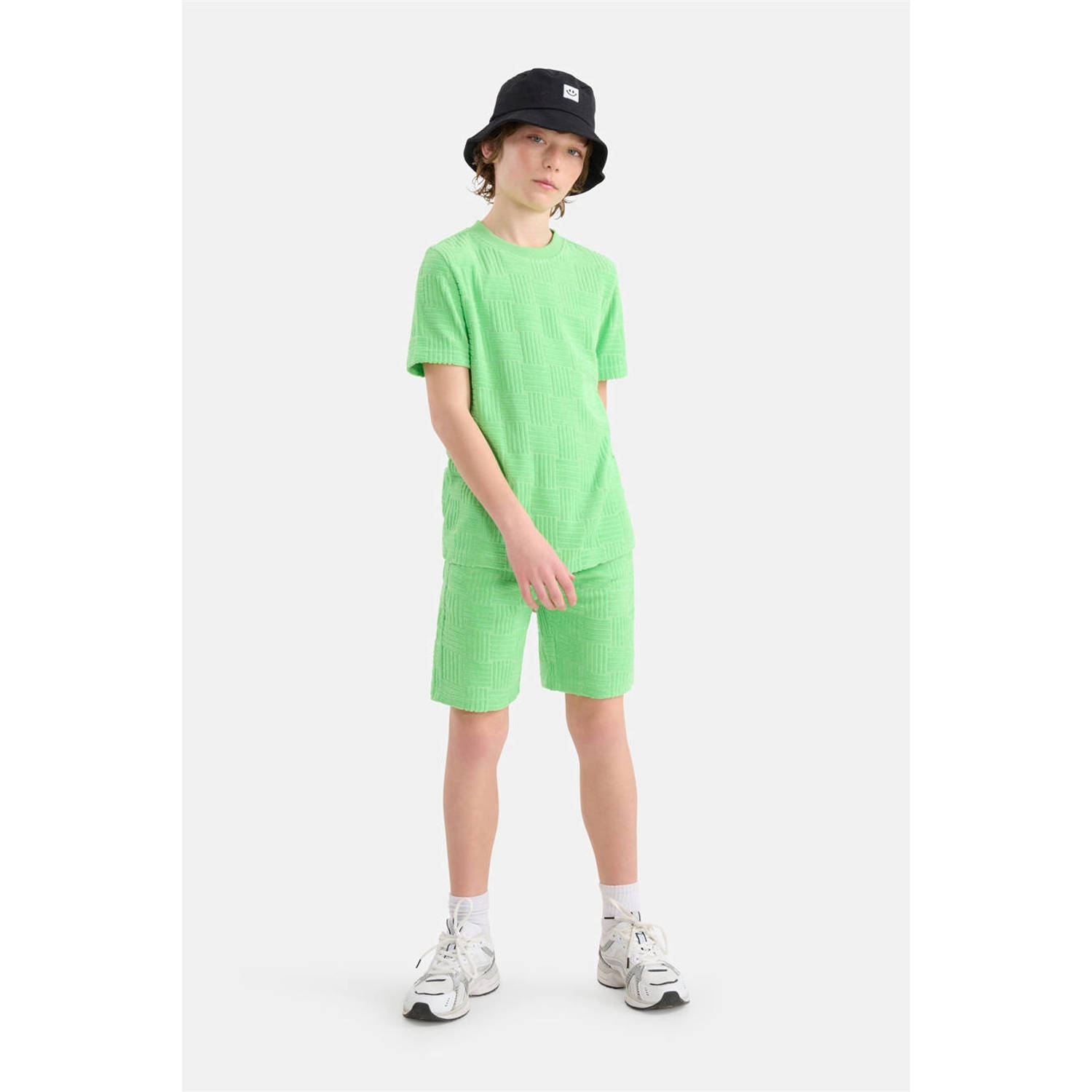 Shoeby T-shirt met all over print groen