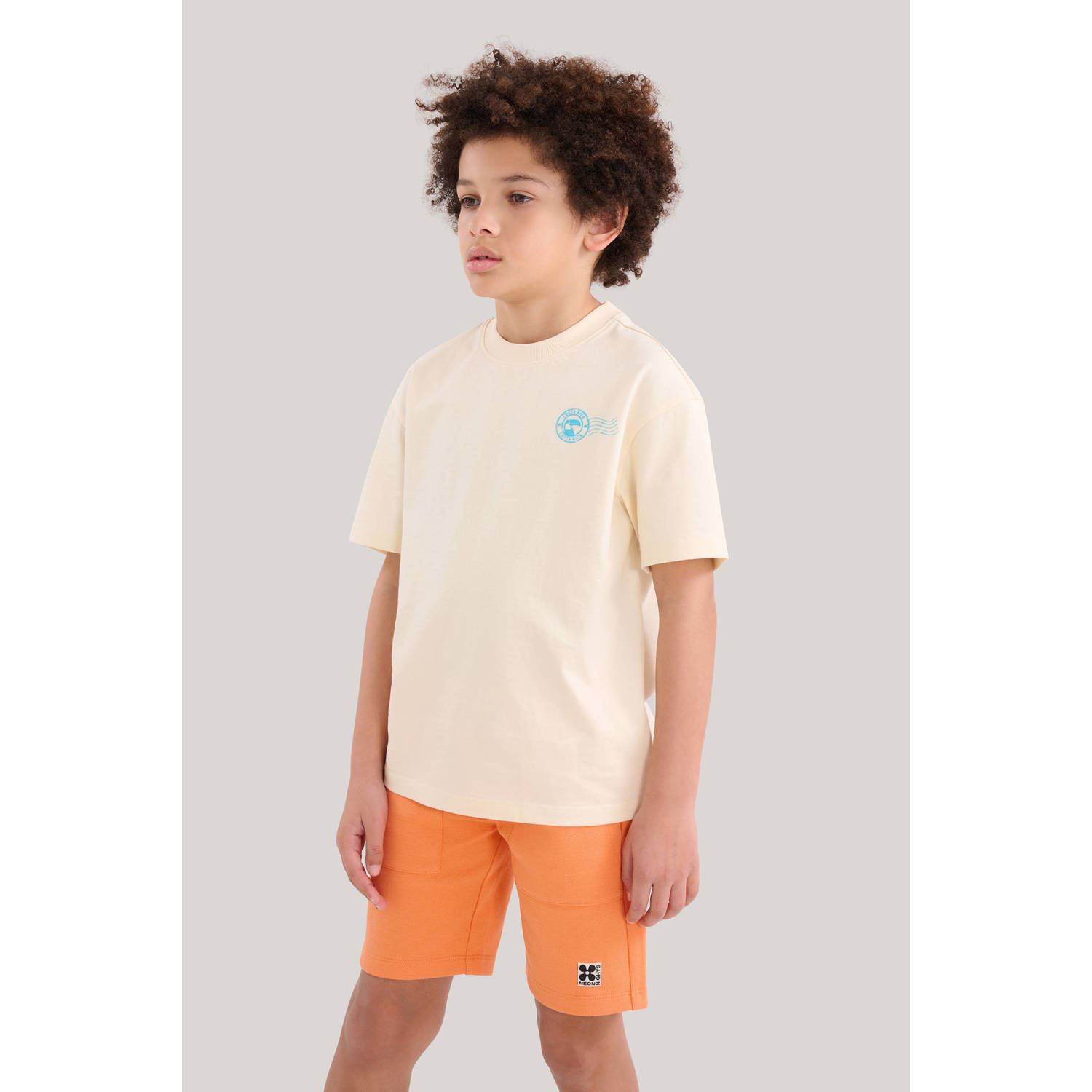 Shoeby sweatshort oranje Korte broek Jongens Katoen Effen 158 164