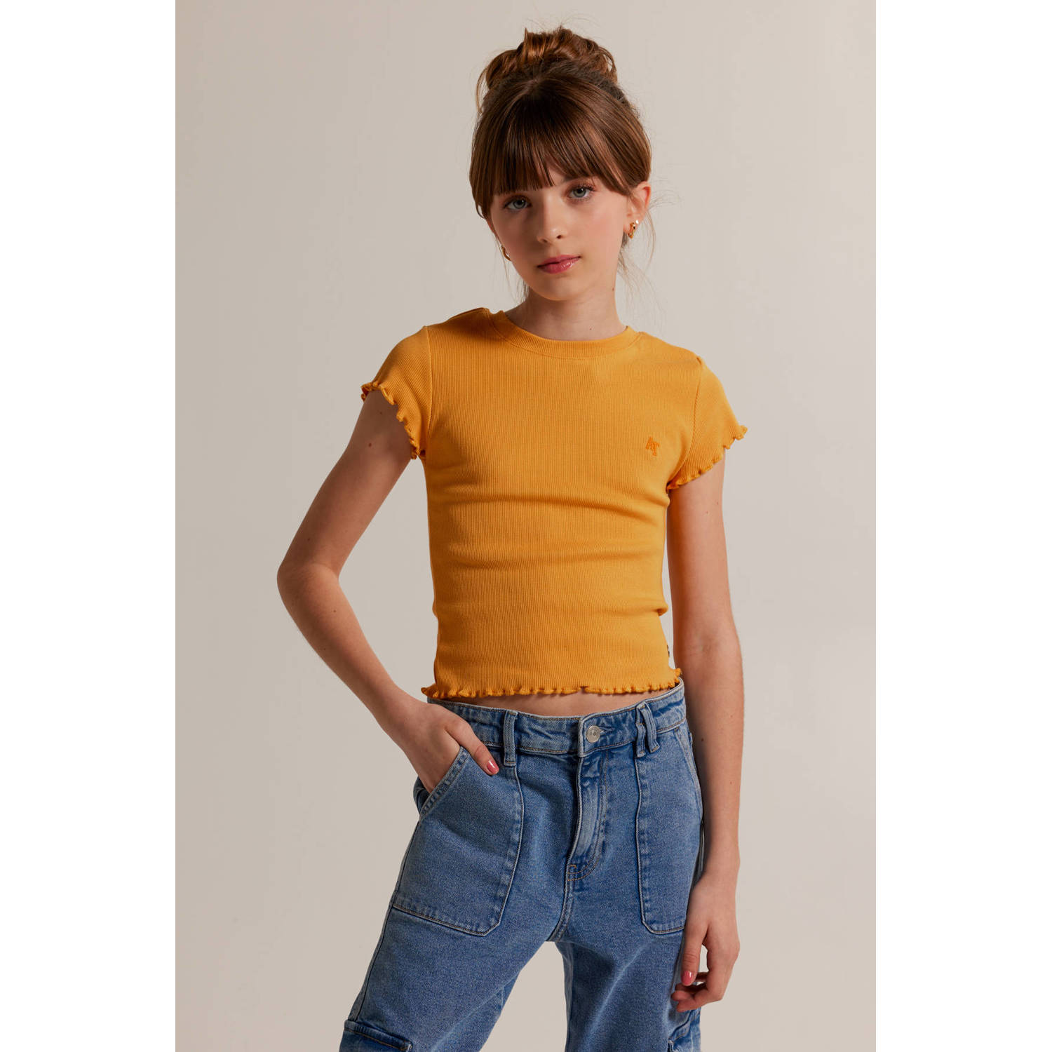 America Today T-shirt geel