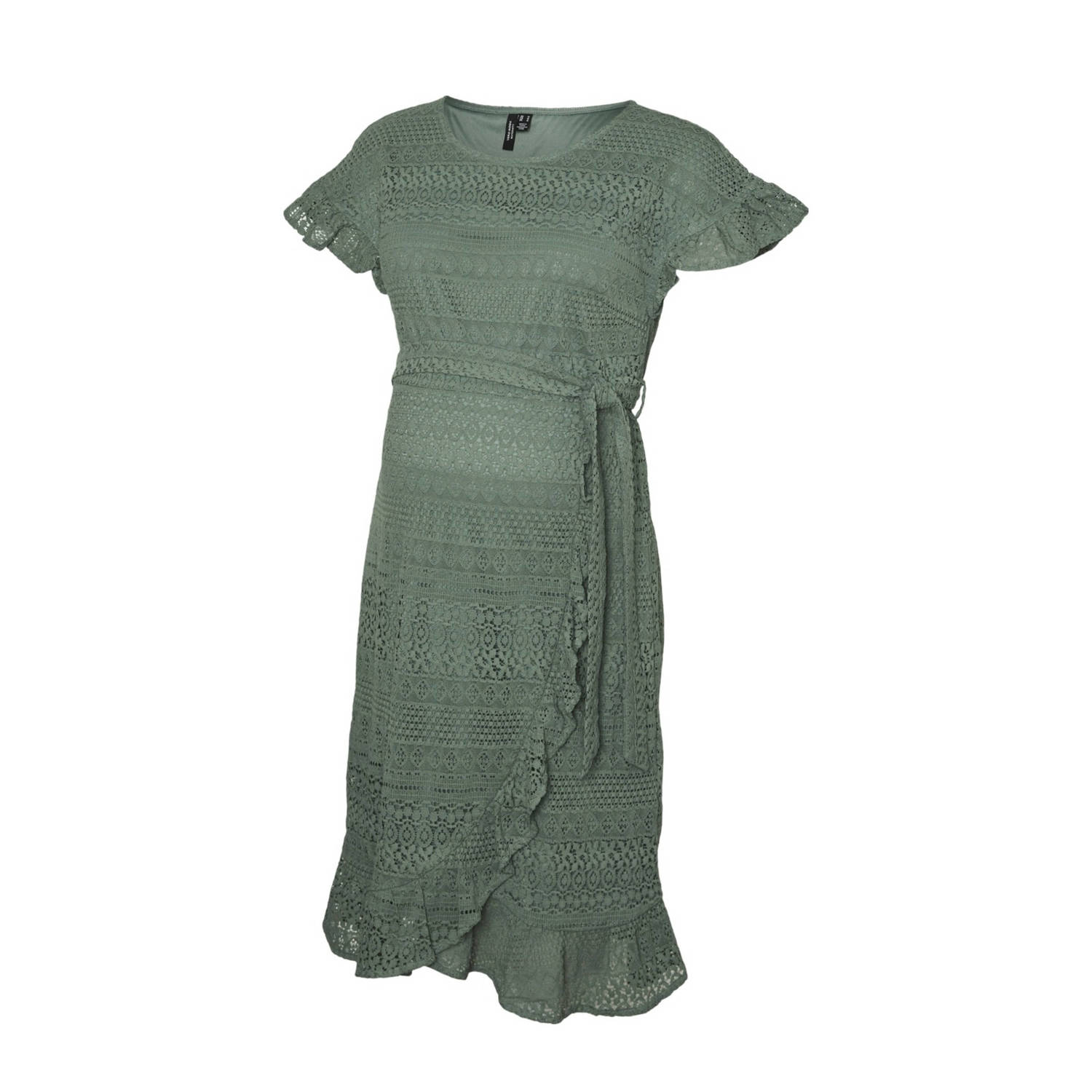 VERO MODA MATERNITY crochet zwangerschapsjurk VMMHONEY groen