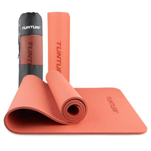 yogamat met draagtas 8 mm roze