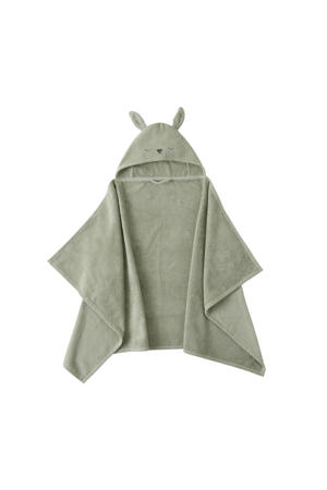 badcape met capuchon konijn