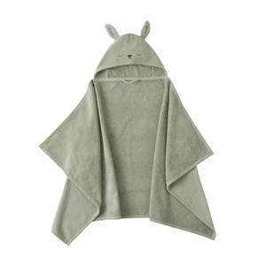 badcape met capuchon konijn