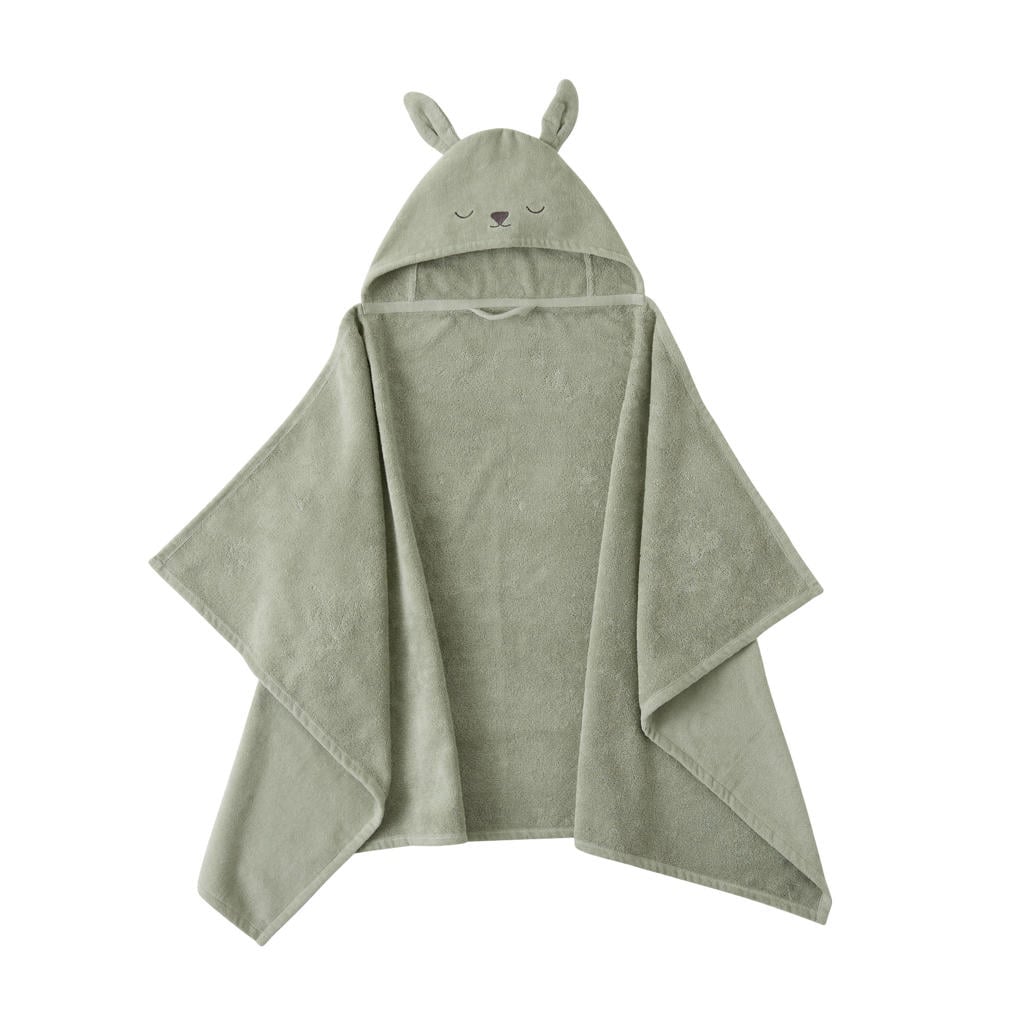 NOUS Kids badcape met capuchon konijn