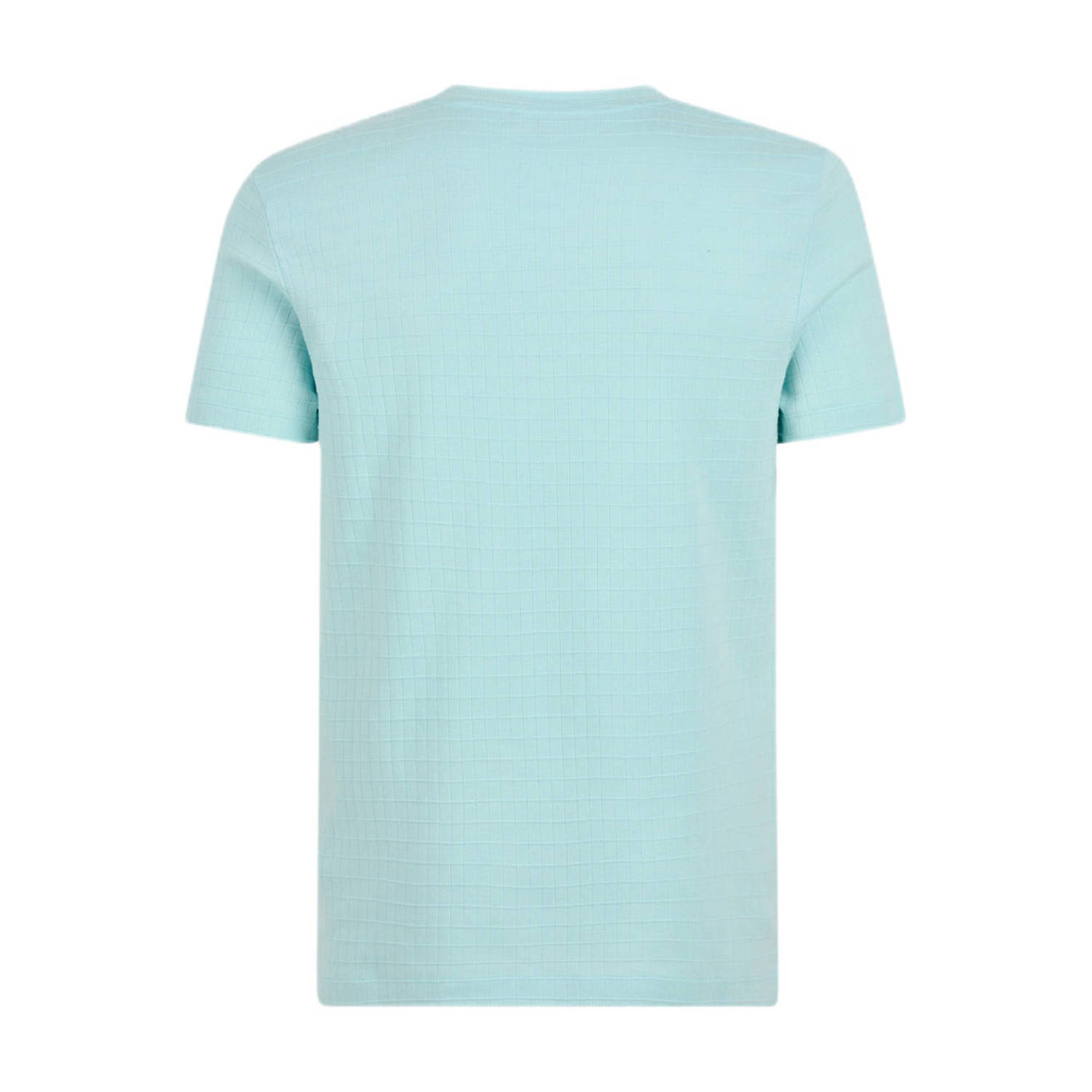 Shoeby T-shirt met all over print en textuur light blue